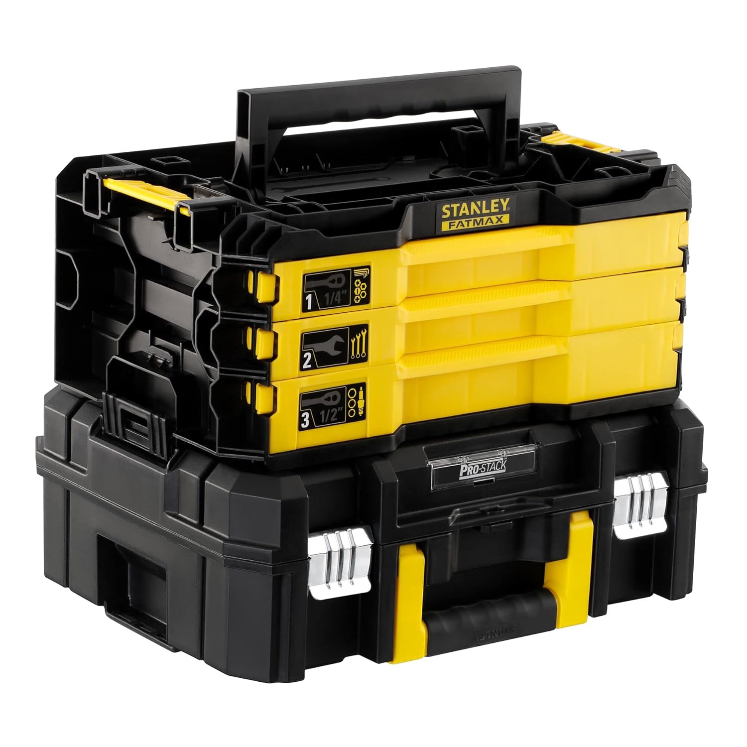 STANLEY รุ่น FMMT98107-1 ชุดเซท Mechanical Tools STANLEY FATMAX แบบกล่องลิ้นชัก 3 ชั้น