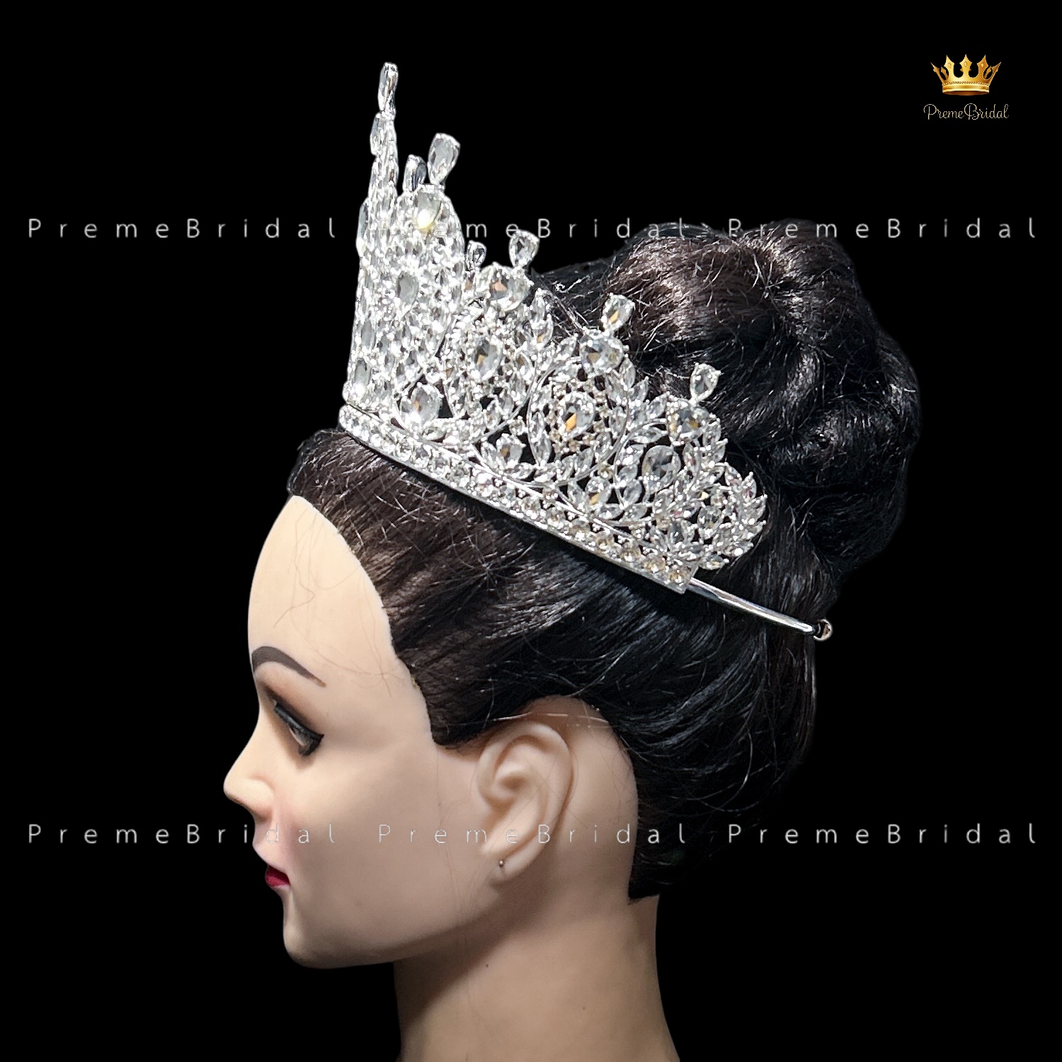 (พร้อมส่งจากไทย) มงกุฏ 131 ขนาดใหญ่ไซส์นางงาม งานสวย รุ่นฐานกลม ส่งด่วน ส่งจาก จ.อุบลราชธานี