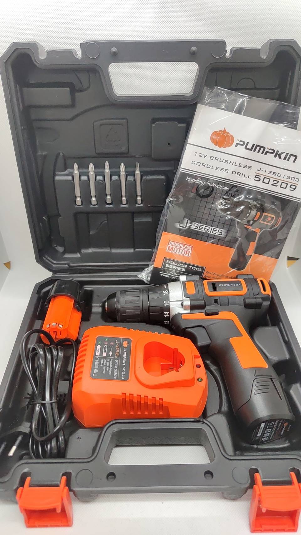 สว่านแบตไร้สาย12v รุ่น J-12BD1503 Pumpkin #50209