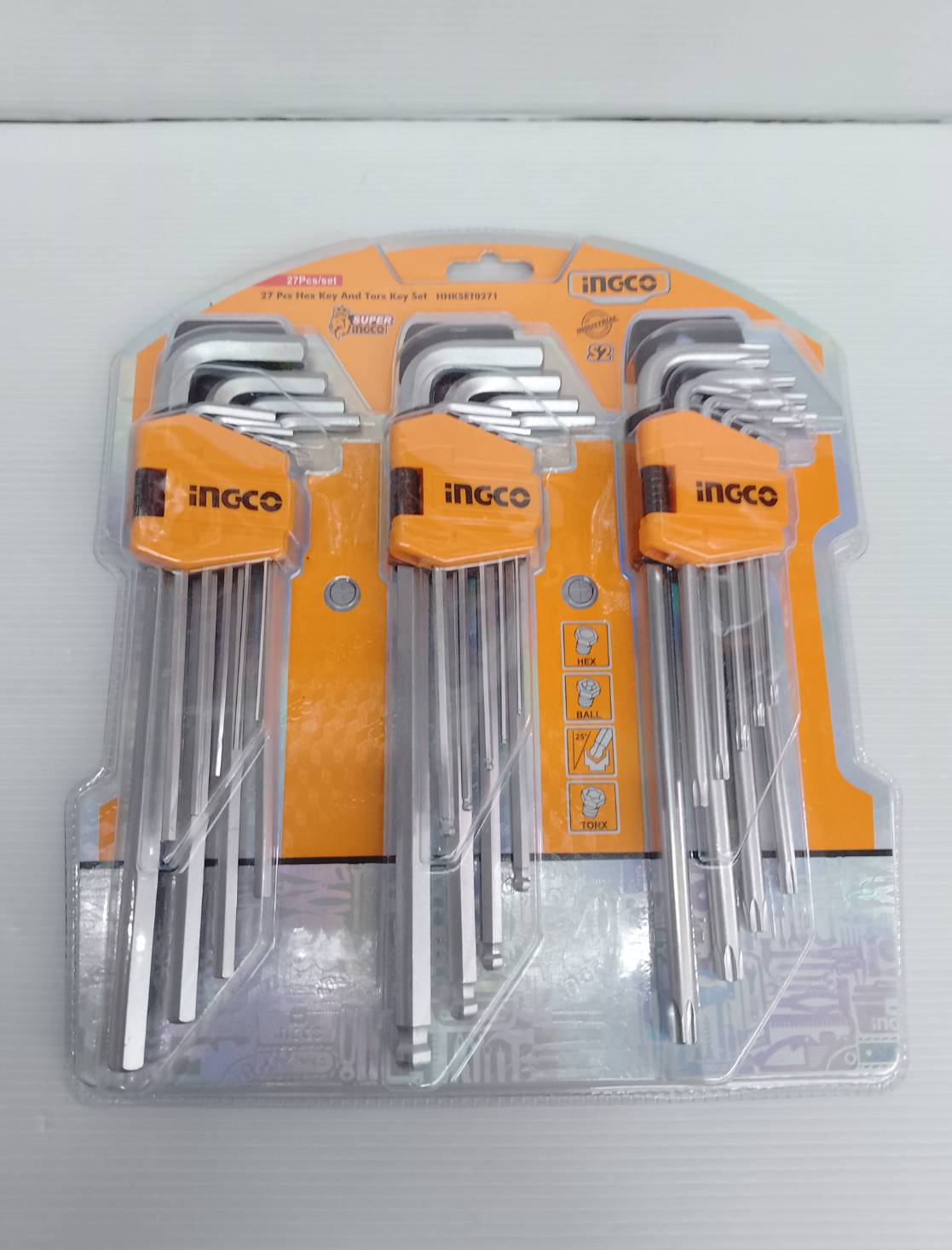 INGCO Combo Set ประแจหกเลี่ยม 9" HHKSET0271