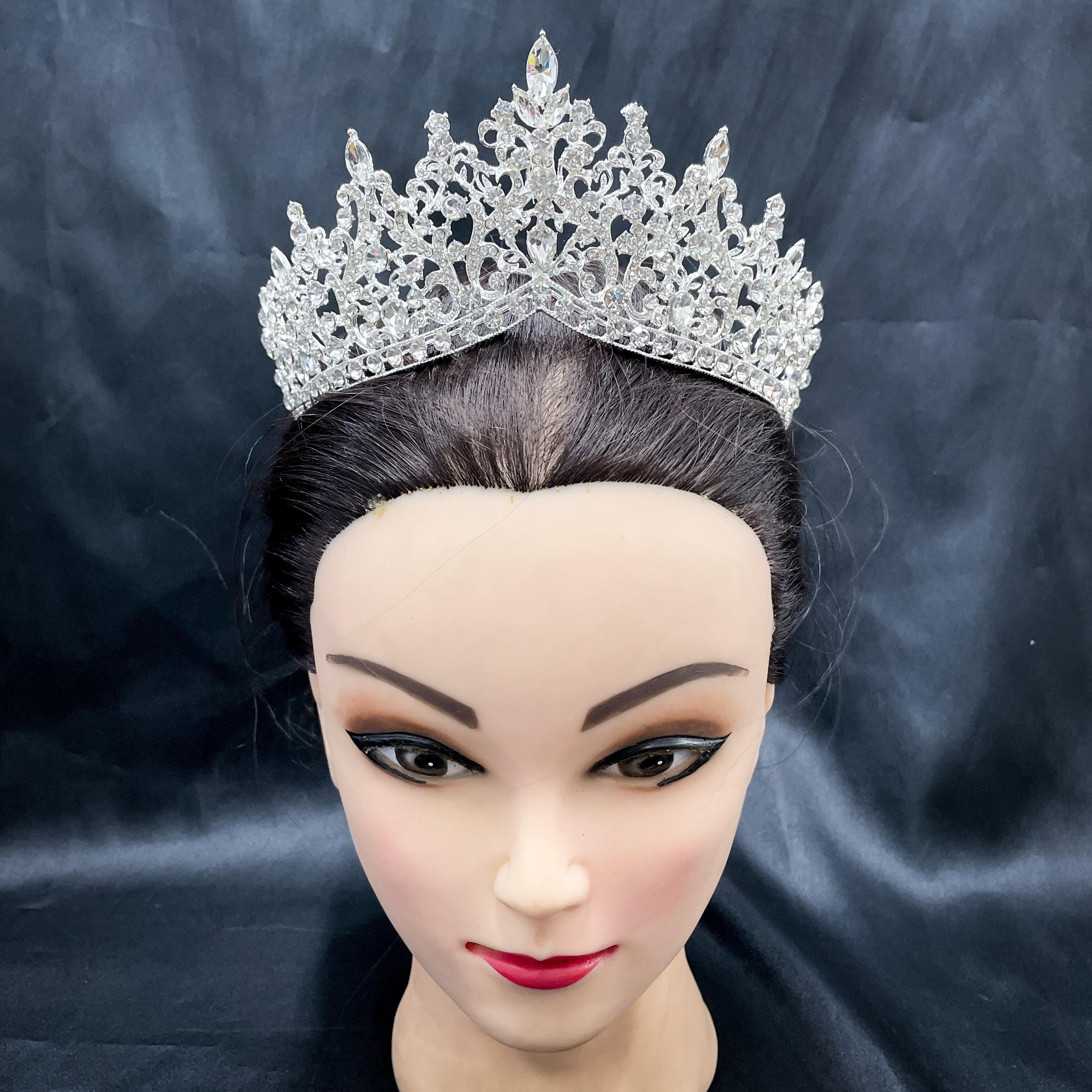 (พร้อมส่ง) เทียร่า 340 สีเงิน งานสวย ปราณีต QCเพชรทุกเม็ด สินค้าพร้อมส่งจากไทย