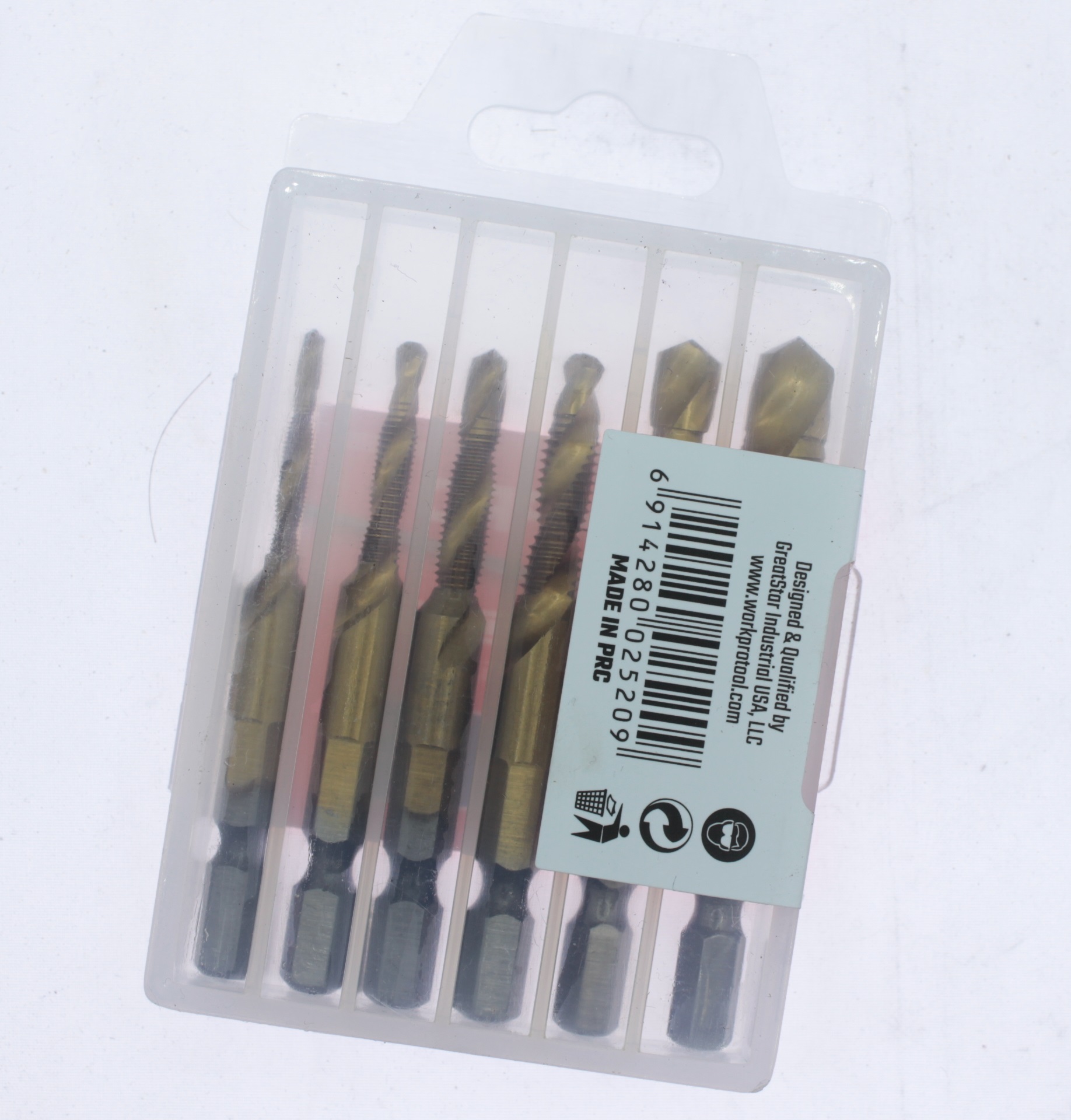 WORKPRO WP400510 HSS ชุดดอกต๊าปเครื่องไฮสปีด (6 ชิ้น)