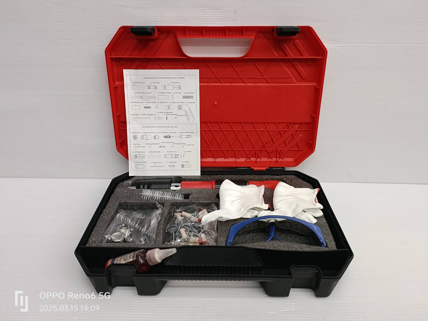 ปืนยิงตะปู เครื่องยิงตะปูแรงดันสูง VG-001A VERGIN