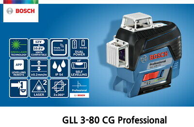 เลเซอร์ระดับ12เส้น แสงสีเขียว GLL3-80CG BOSCH