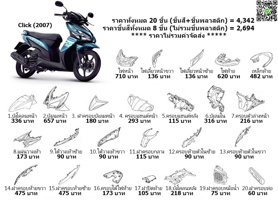 ชุดสี Click (คาร์บู) (2006,2007,2008)