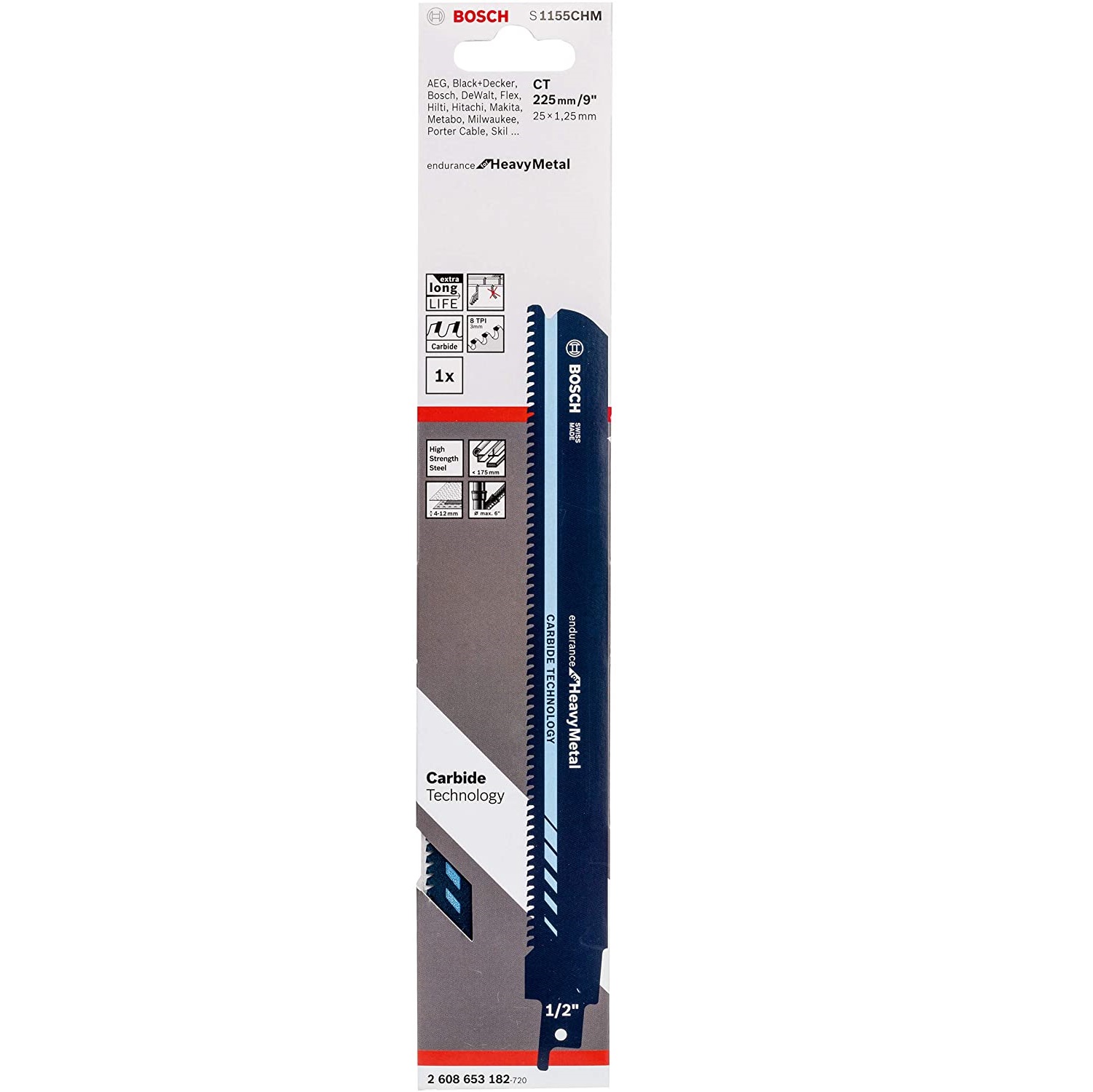 ใบเซเบอร์ S1155CHM BOSCH #2608653182
