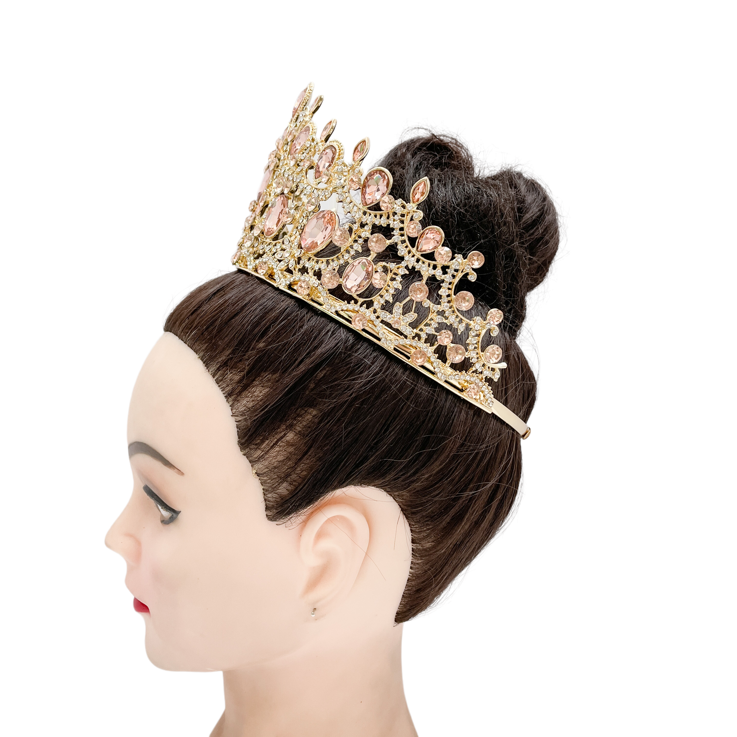 (พร้อมส่งจากไทย) มงกุฏ 105 สีส้ม มงกุฎนางงาม มงกุฎเพชร มงกุฎประกวด สินค้าพร้อมส่ง ไม่ต้องรอนาน งานพรีเมี่ยม