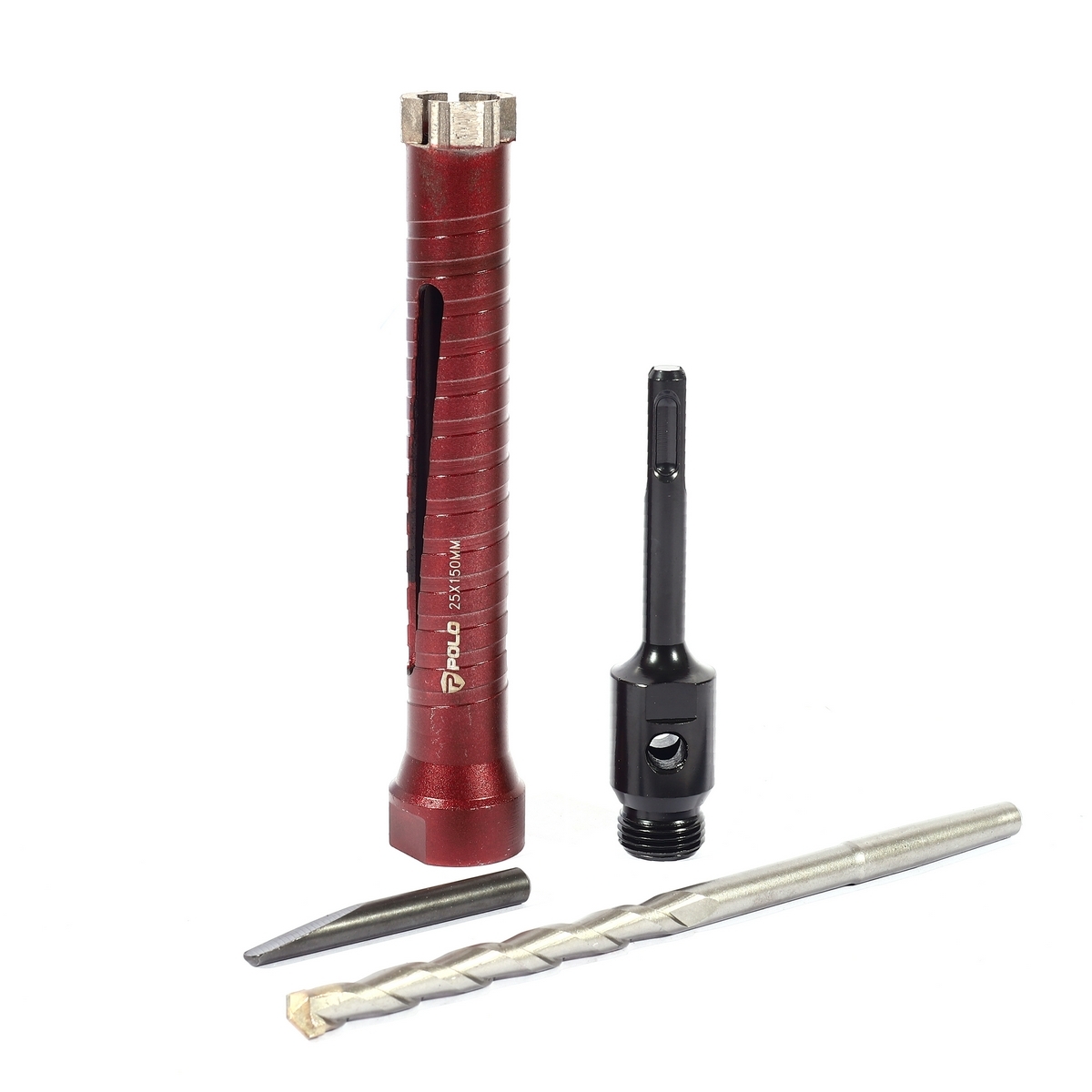 โฮลซอกระบอกเพชร1" (25mm.) ยาว150mm. POLO