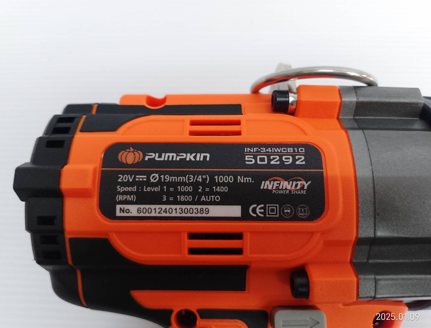 PUMPKIN บล็อกกระแทกไร้สาย 20v แรงบิดสูง 1000Nm. 3/4" INF-34IWCB10-501K 50291