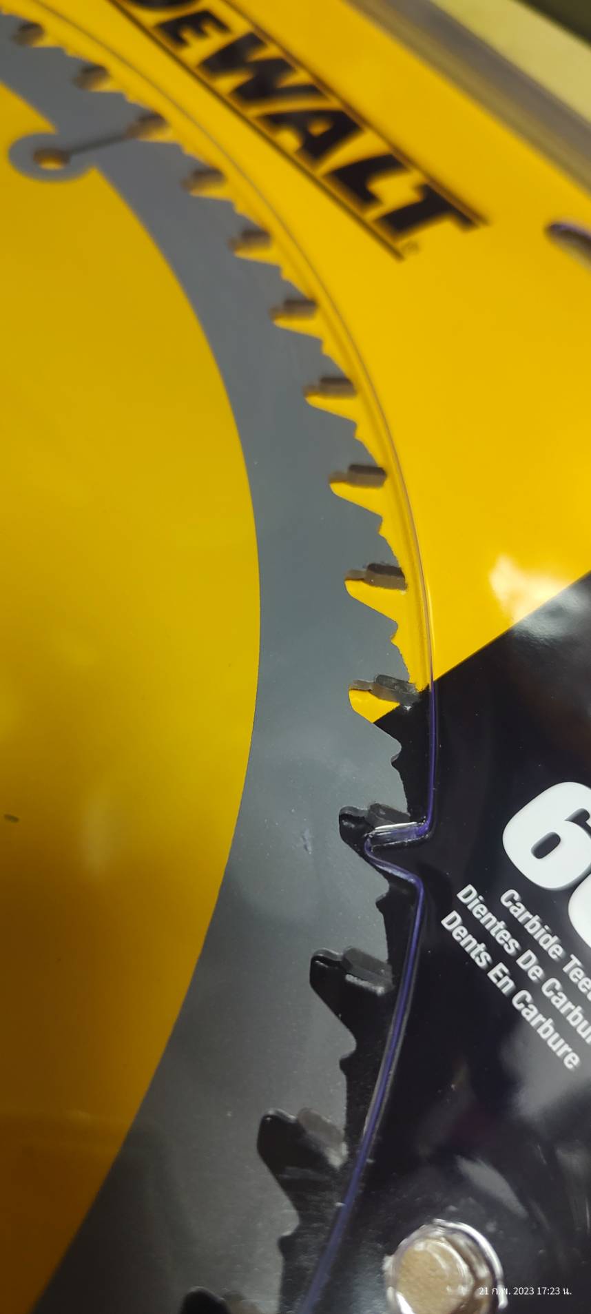 ใบเลื่อยวงเดือน 12"x60T DEWALT DW3126