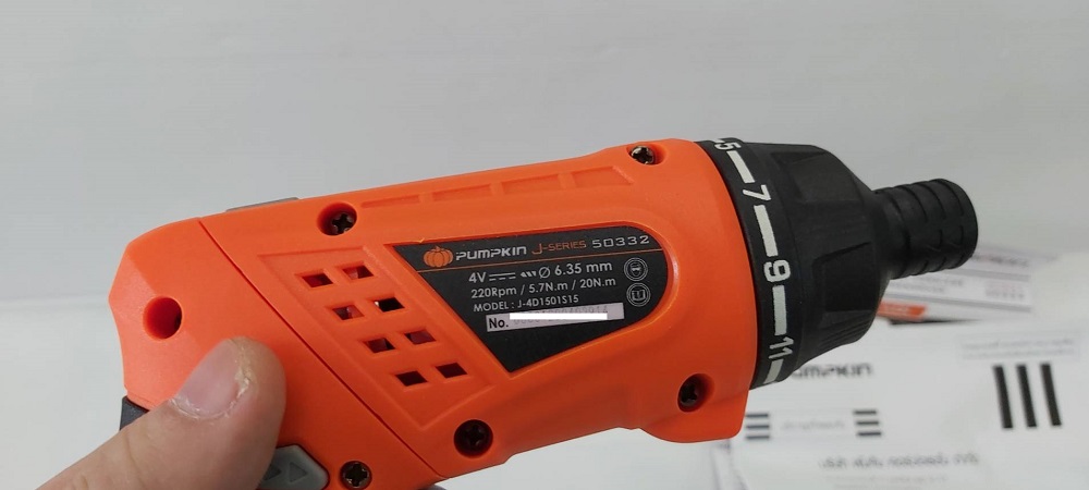 ไขควงไร้สาย4V J-4D1501515 PUMPKIN #50332 รุ่นอัดแผง