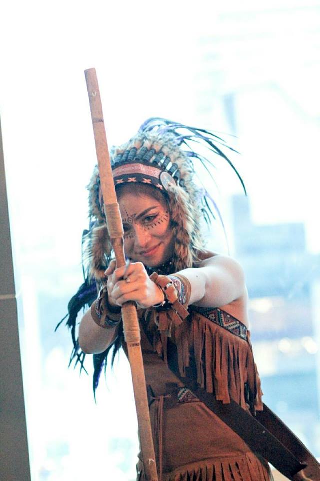 ชุดอินเดียแดงหญิง