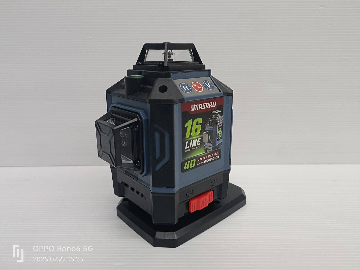 MASARU SMLG-325 เครื่องวัดระดับเลเซอร์แบบแสงสีเขียว 16 เส้น 20V