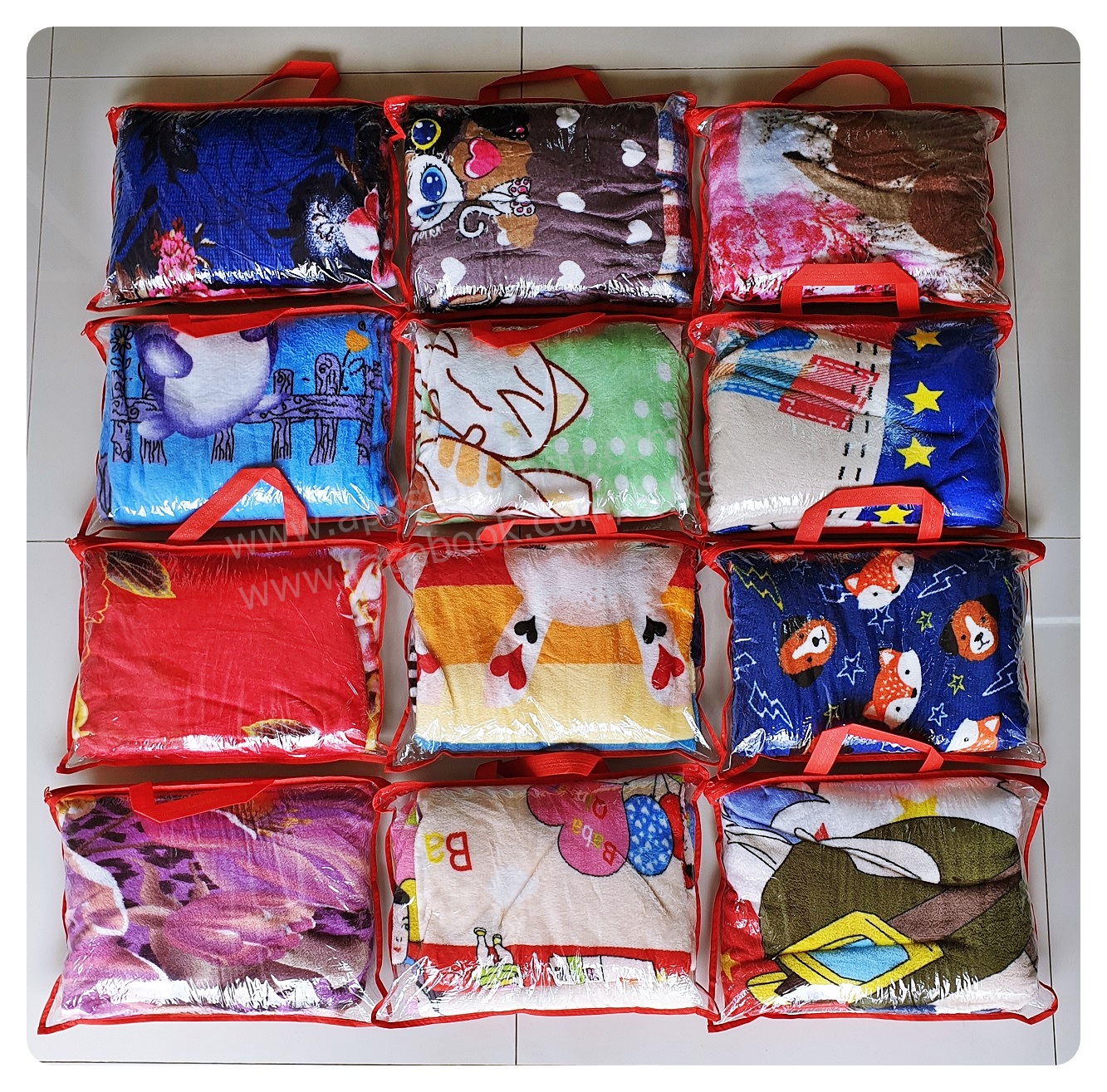 ขายส่ง ผ้าห่มนาโน แบบบาง #APK57-ลายการ์ตูน ส่ง 57 บาท