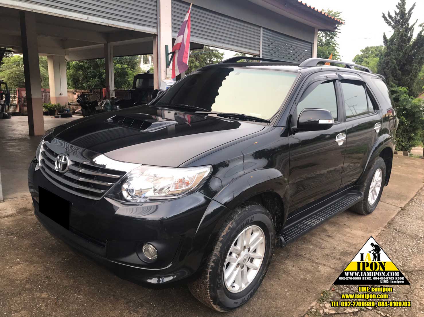 HEAD LAMP COVER FORTUNER CHAMP 2012 FLATBLACK ครอบไฟหน้าดำด้านฟอร์จูนเนอร์แชมป์ 2012