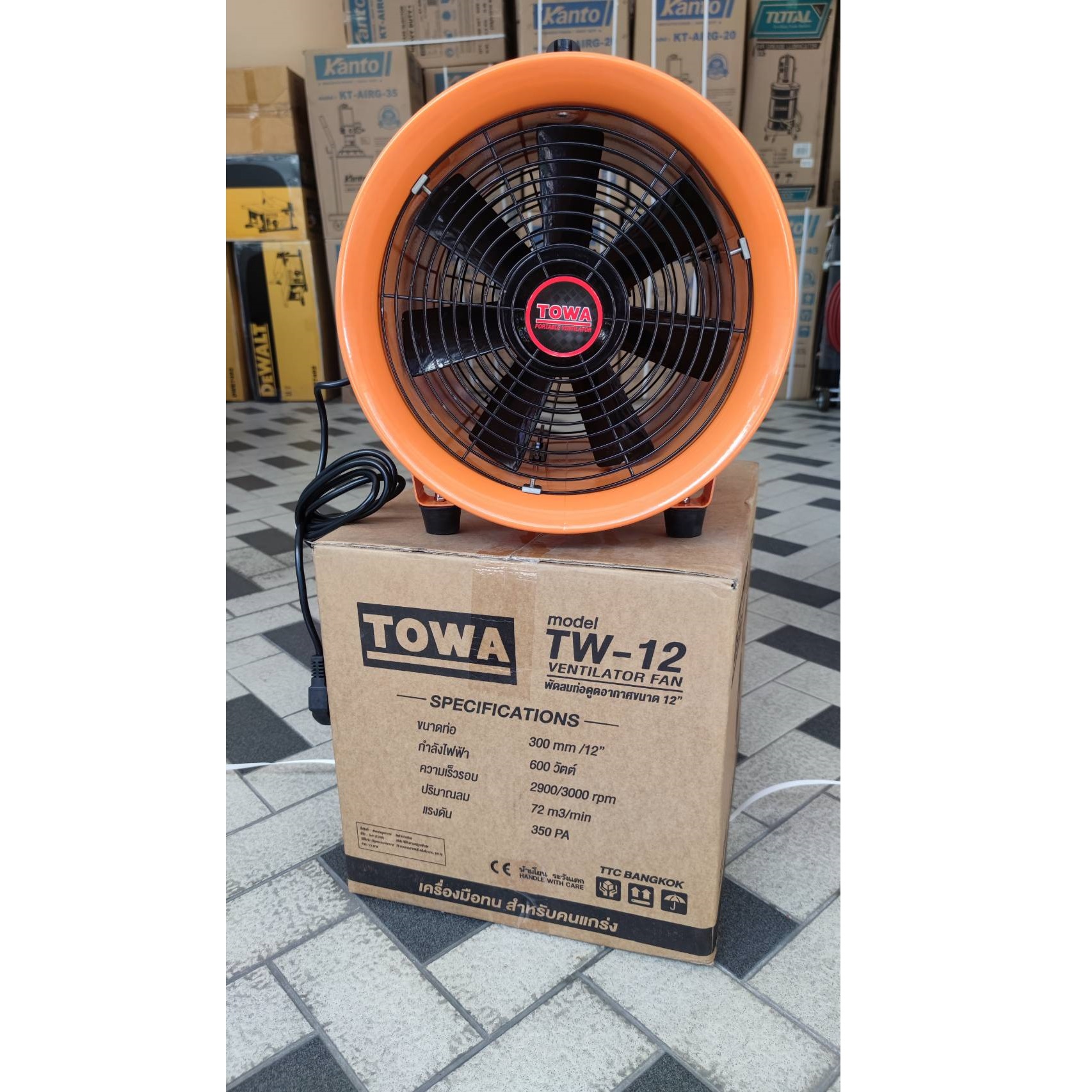 พัดลมอุโมง12" TW-12 TOWA