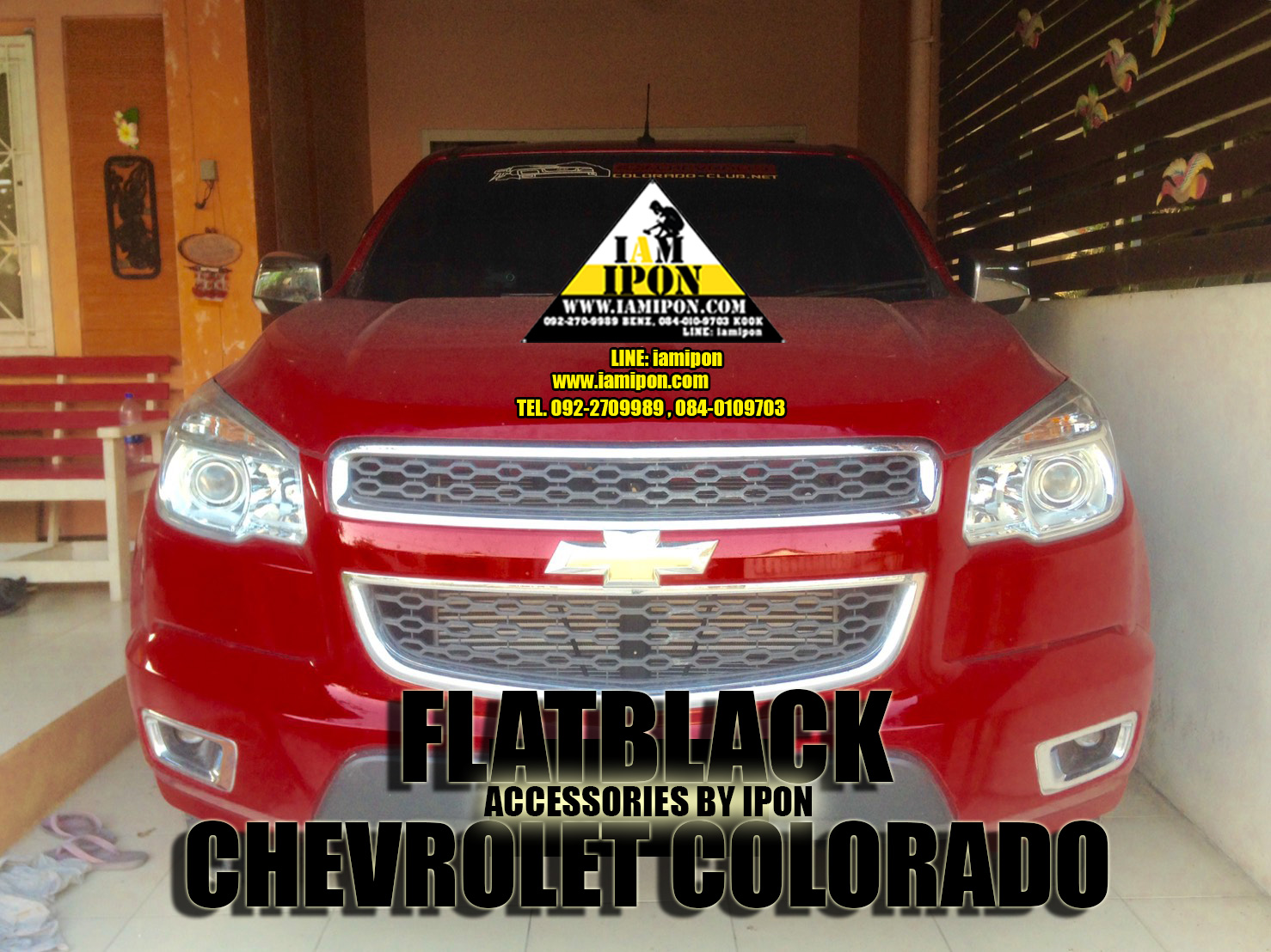 HEAD LAMP COVER CHEVROLET ALL NEW COLORADO 2012 ครอบไฟหน้าดำด้านออนิวโคโลราโด 2012