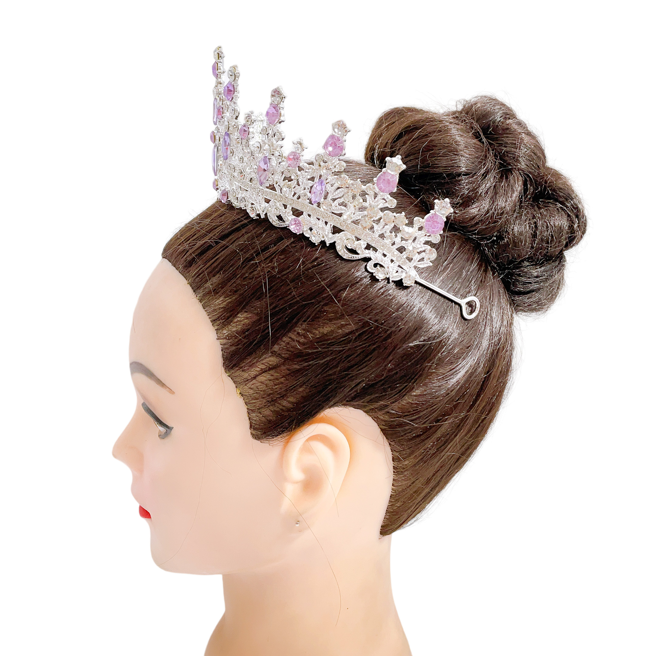 (พร้อมส่ง) เทียร่า 273 สีม่วง-เงิน มงกุฎนางงาม งานสวย ปราณีต QCเพชรทุกเม็ด ร้านคนไทย คุยง่าย ส่งเร็ว