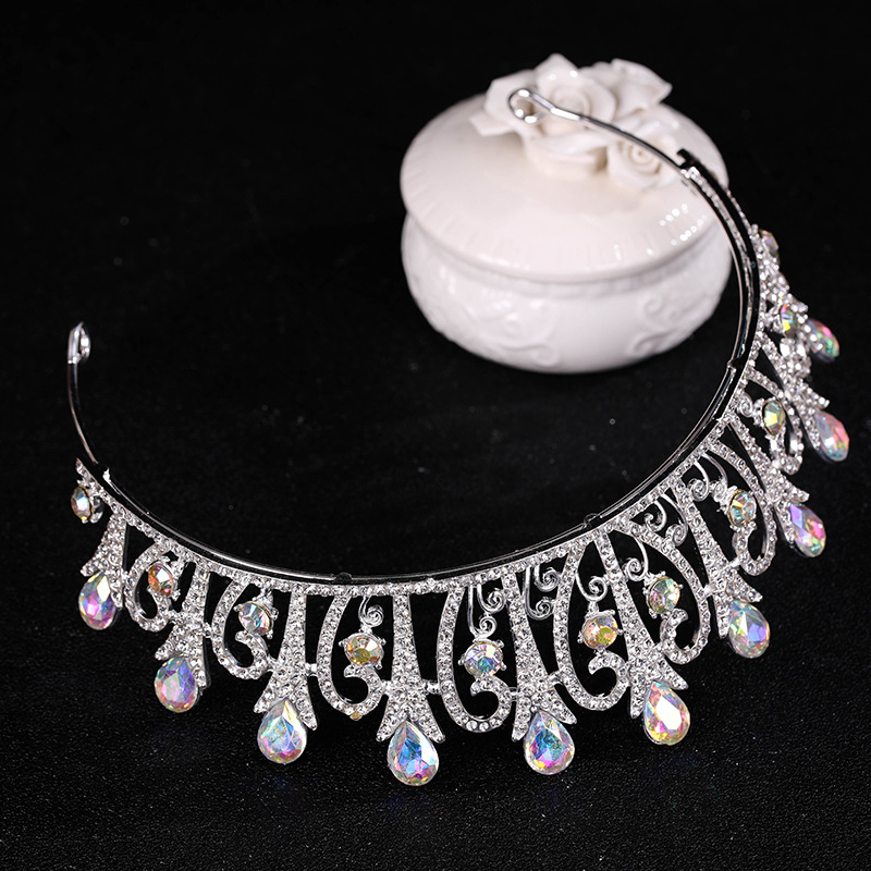 (พร้อมส่ง) เทียร่า 003 สีเงิน มงกุฎนางงาม มงกุฎเจ้าหญิง งานสวย ปราณีต QCเพชรทุกเม็ด สินค้าพร้อมส่งจากไทย