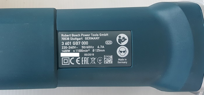 หินเจียร5" GWX14-125 BOSCH X-LOCK 06017B7000