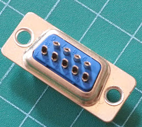 1x DB9 RS232 คอนเน็คเตอร์ตัวผู้ 9 ขา สีน้ำเงิน