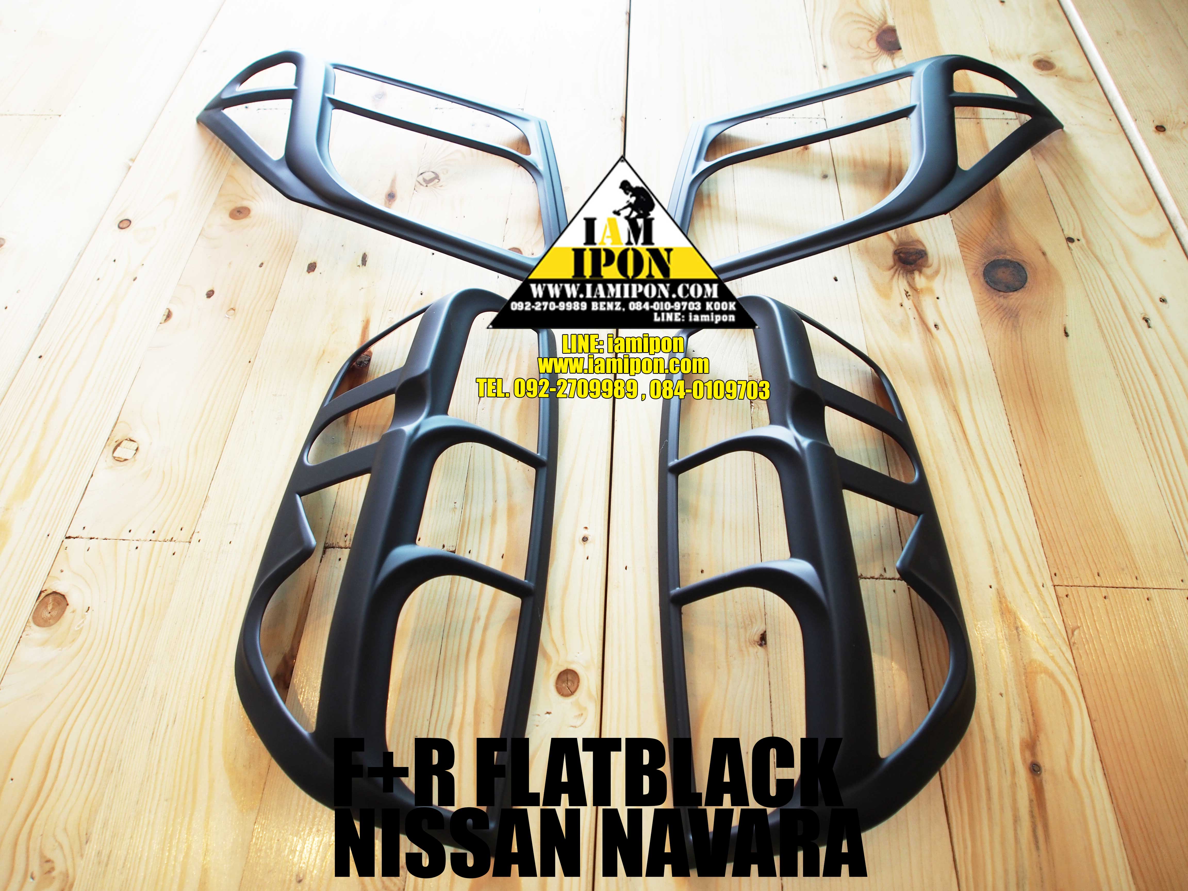 TAIL LAMP COVER NAVARA D40 FLATBLACK ครอบไฟท้ายดำด้านนาวาร่า D40