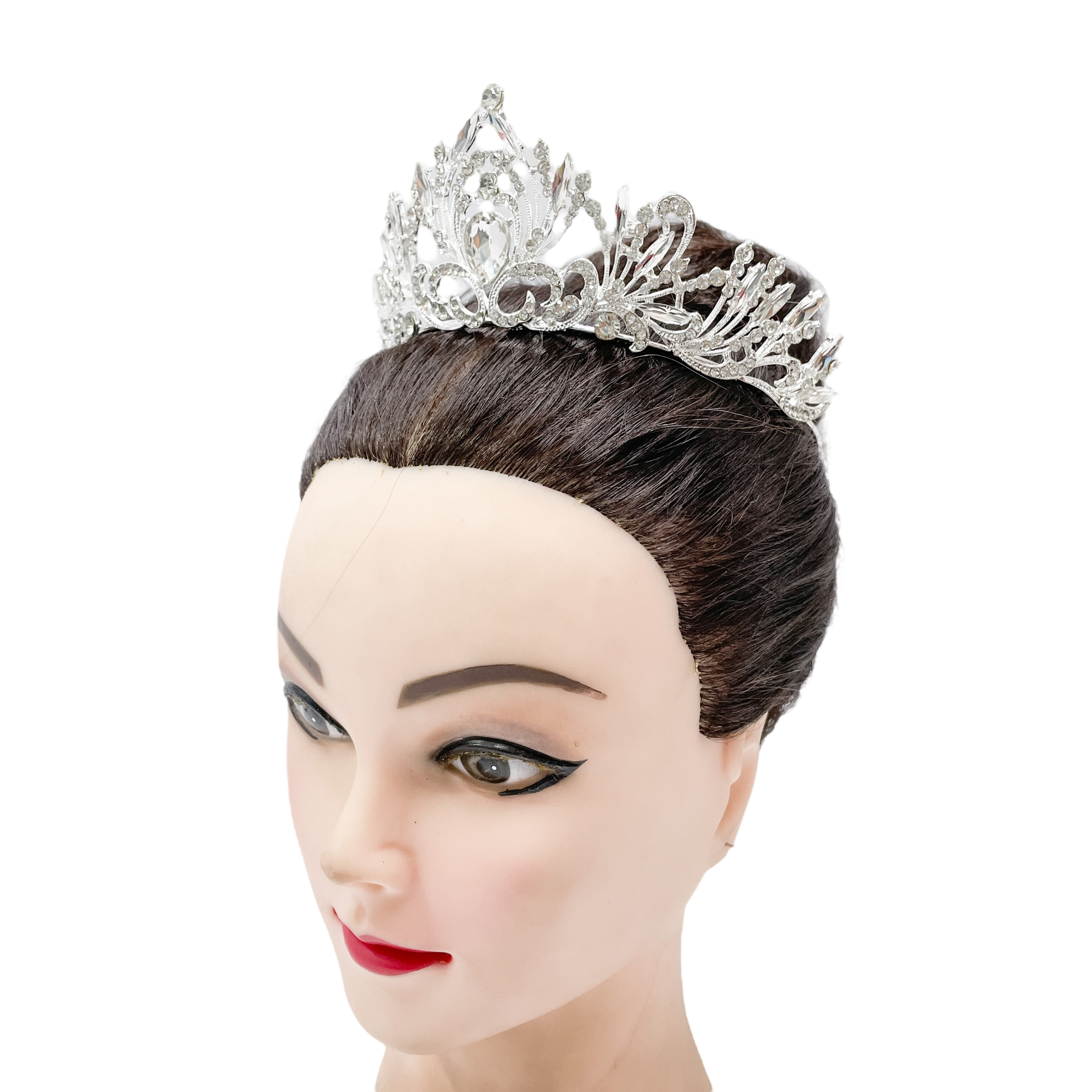 (พร้อมส่ง) เทียร่า 331 สีเงิน มงกุฎนางงาม งานสวย ปราณีต QCเพชรทุกเม็ด สินค้าพร้อมส่งจากไทย