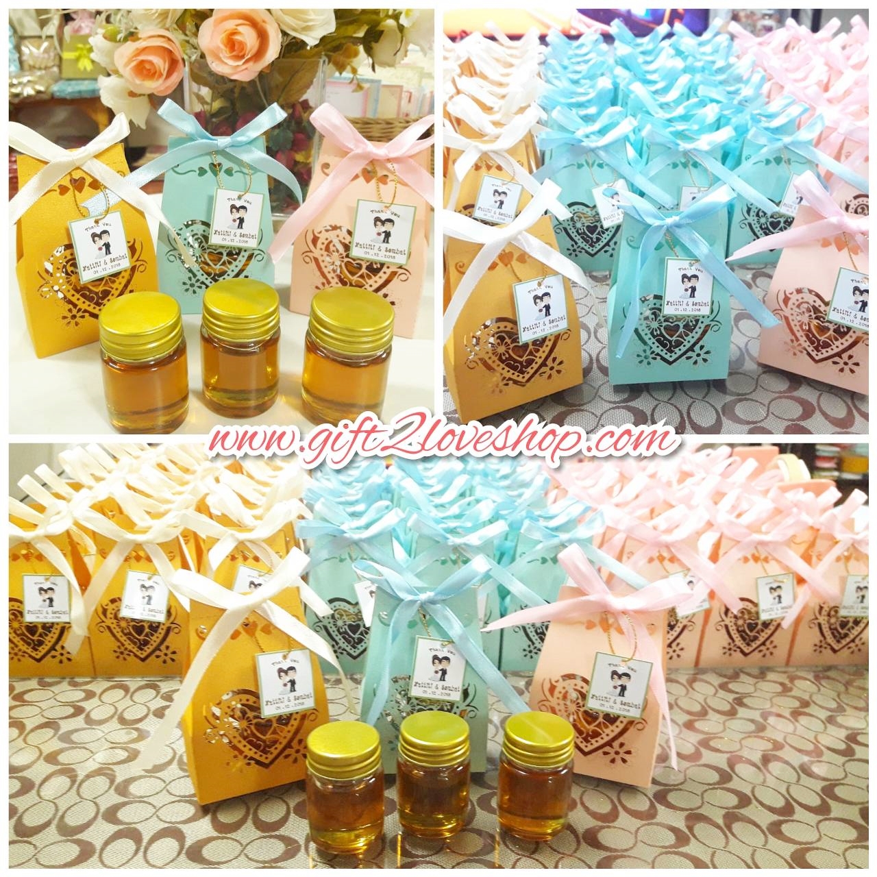 น้ำผึ้งป่าแท้ 15 ml. แพคกล่องฉลุ