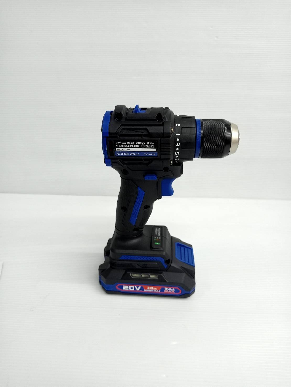 สว่านไร้สายคอสั้น 20V แบตเตอรี่ 2.0Ah TX-9932 TEXUS BULL