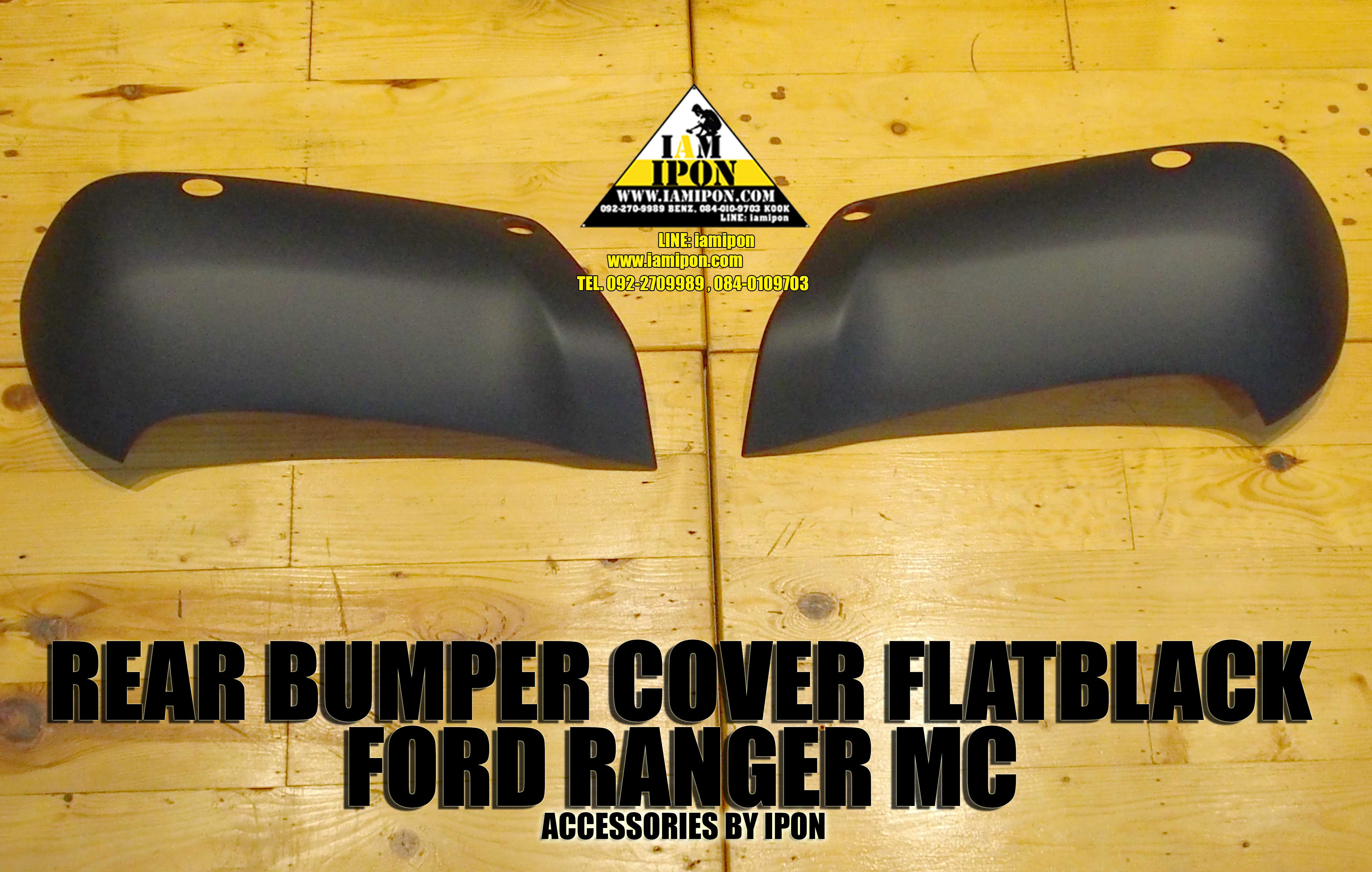REAR BUMPER COVER FORD RANGER MC FLATBLACK ครอบกันชนท้ายดำด้านฟอร์ดเรนเจอร์ MC