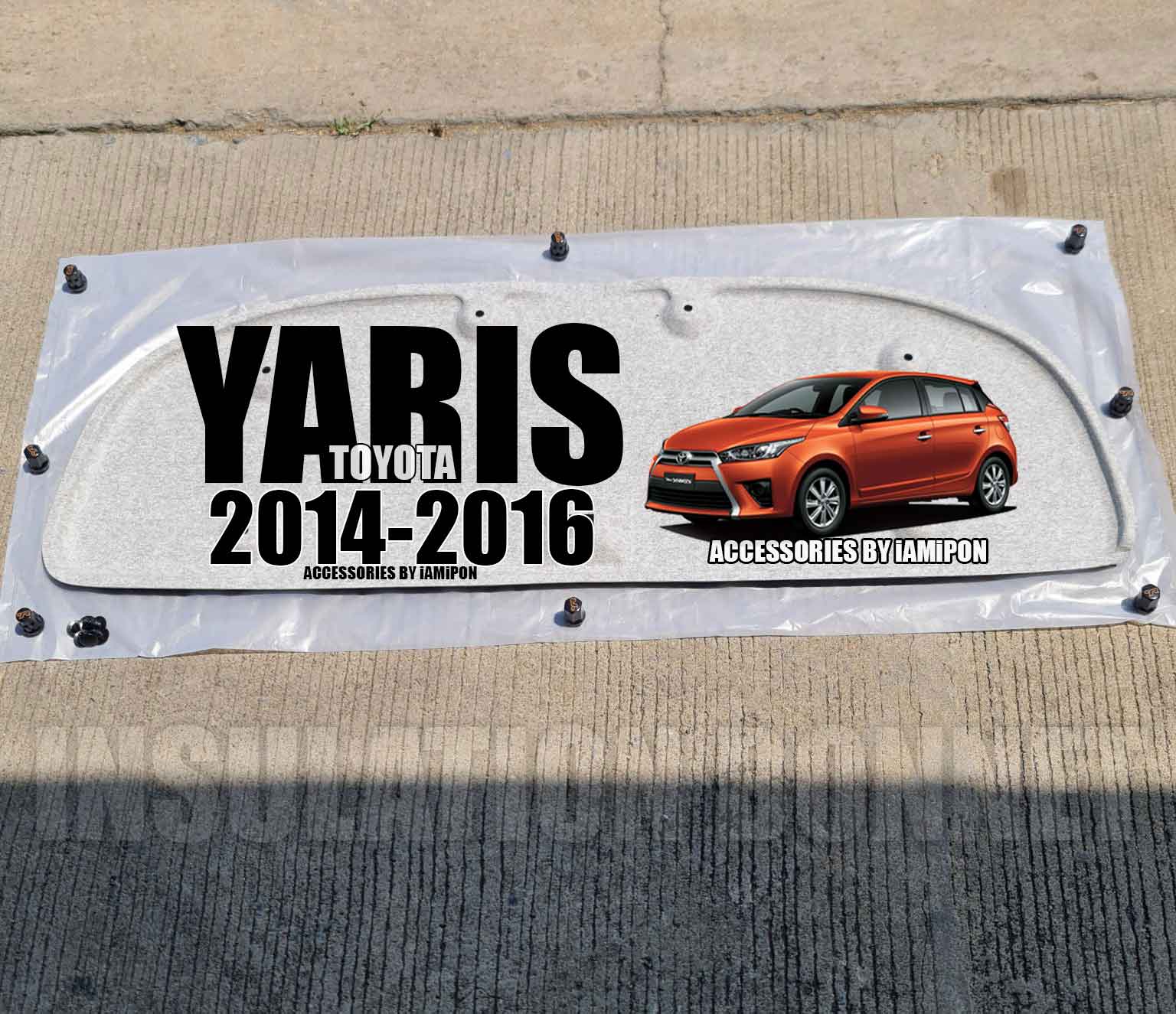 แผ่นฉนวนกันความร้อนฝากระโปรงหน้า TOYOTAYARIS2014-2016