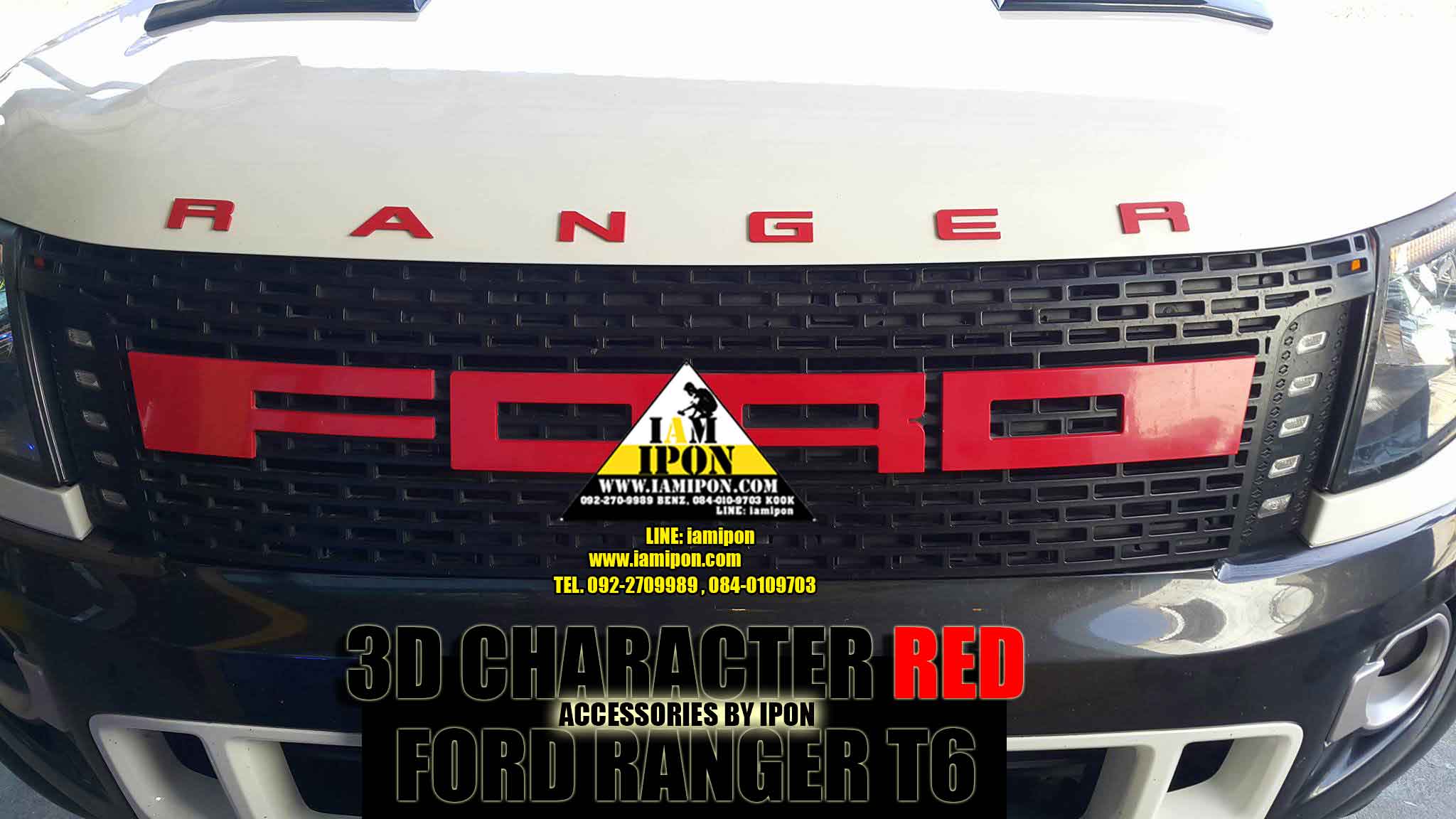 CHARACTER FORD RANGER T6-MC COLOR ตัวอักษรฟอร์ดเรนเจอร์ T6-MC รวมทุกสี