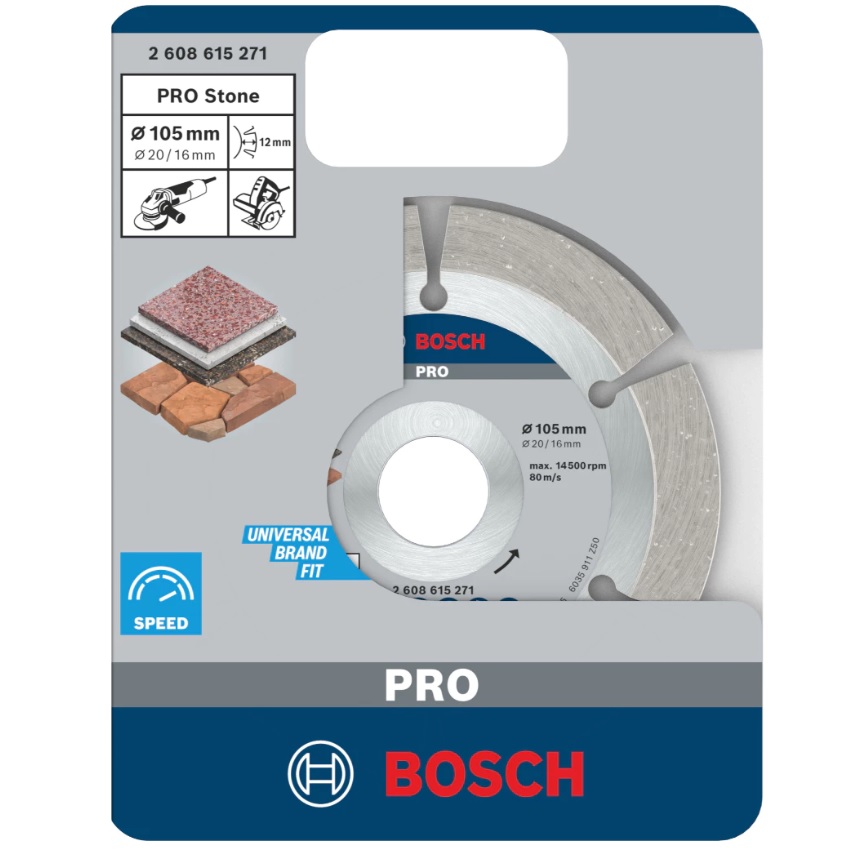 ใบตัดเพชร 4 นิ้ว Pro Stone BOSCH 2608615271