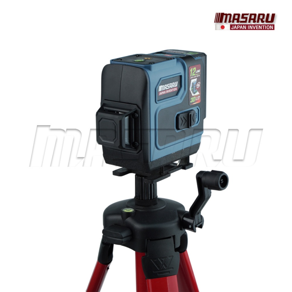 MASARU เครื่องวัดระดับเส้นสีเขียว แบบ 12 เส้น รุ่น SMLG-300 LASER LEVEL METER เลเซอร์วัดระดับ