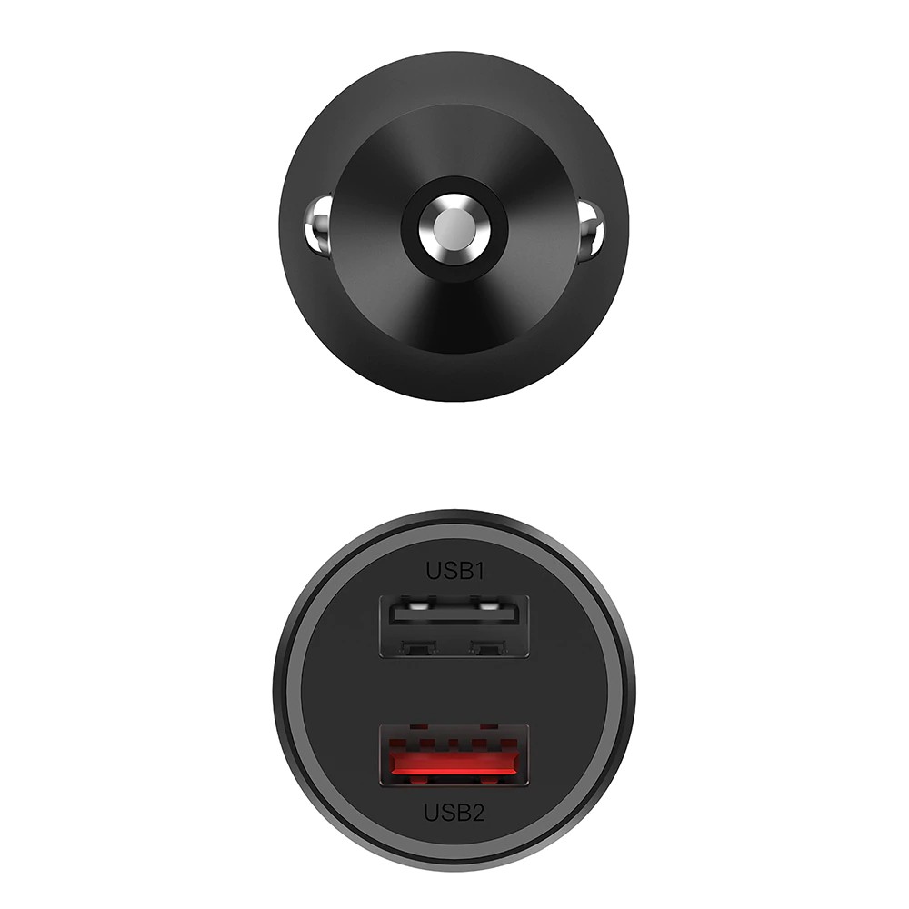 Xiaomi Mi 37W Dual-Port Car Charger หัวชาร์จในรถยนต์ 2 ช่อง ระบบชาร์จไว (รับประกันศูนย์ไทย 6 เดือน)