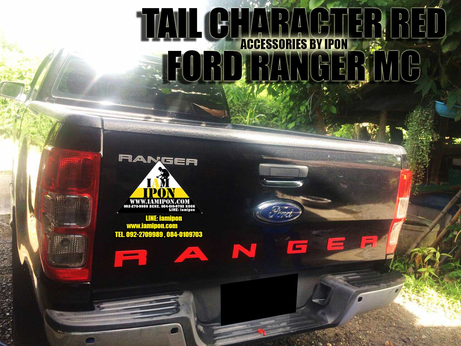 TAIL 3D CHARACTER FORD RANGER MC ตัวหนังสือฝาท้ายฟอร์ดเรนเจอร์
