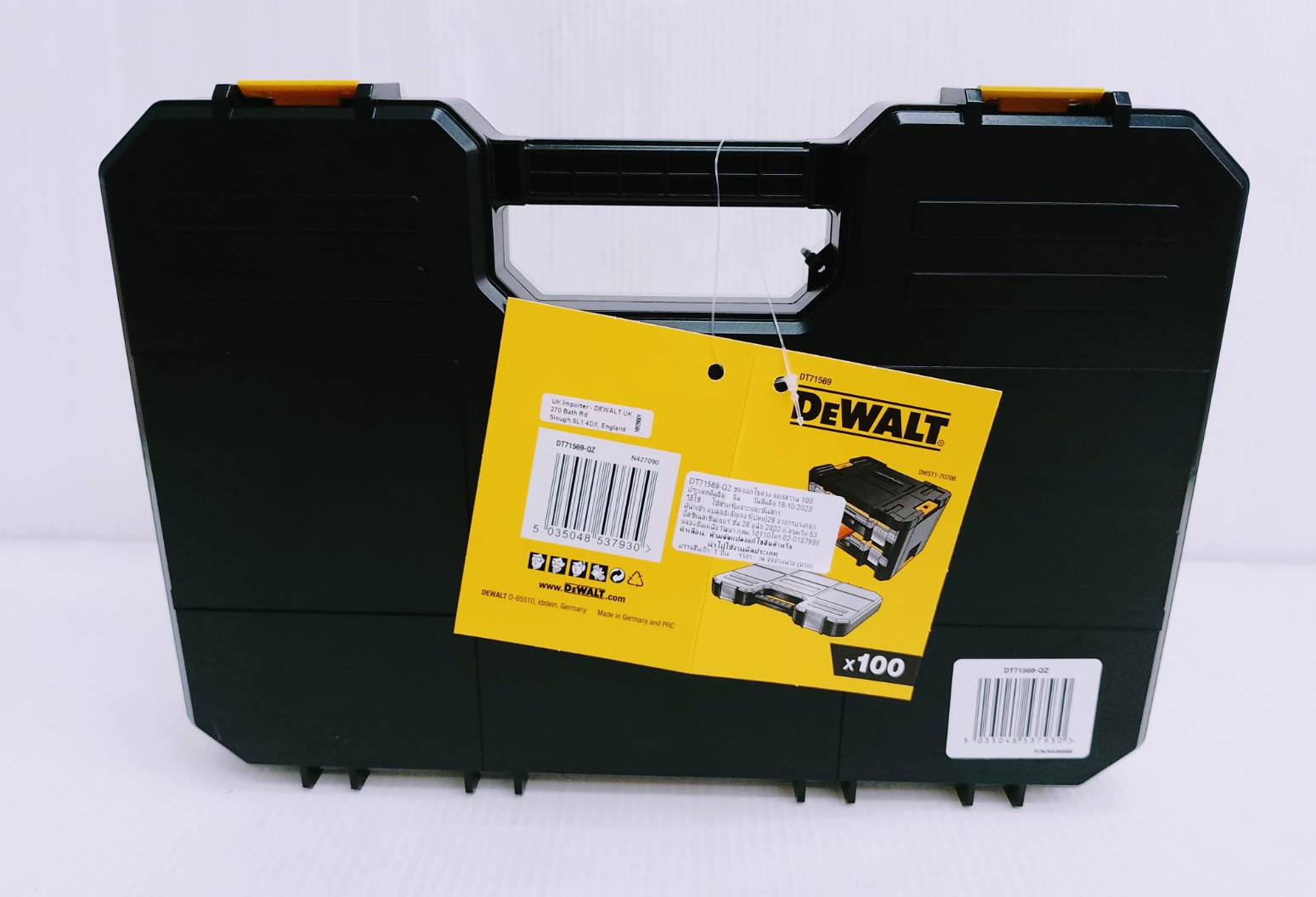 ชุดดอกสว่านและดอกไขควง 100 ชิ้น DT71569 DEWALT