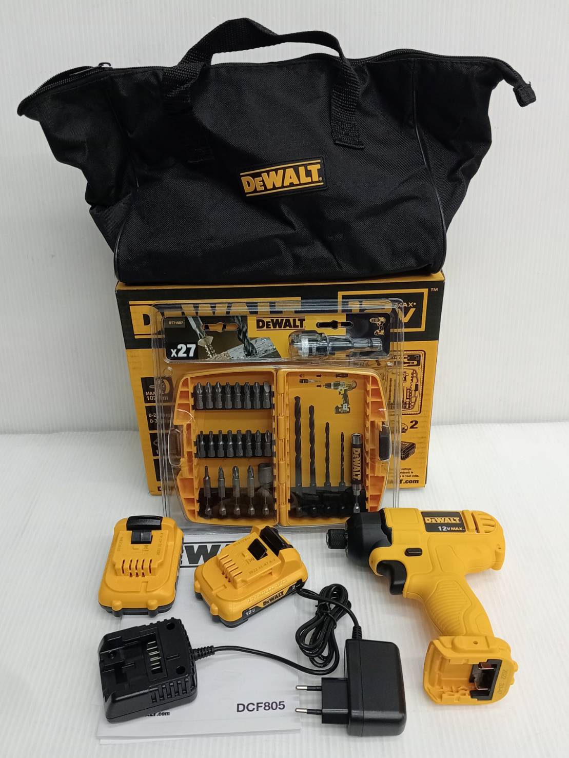 สว่านไร้สาย 12V ขนาด 6.35 มม. DCF805D2A-B1 DEWALT