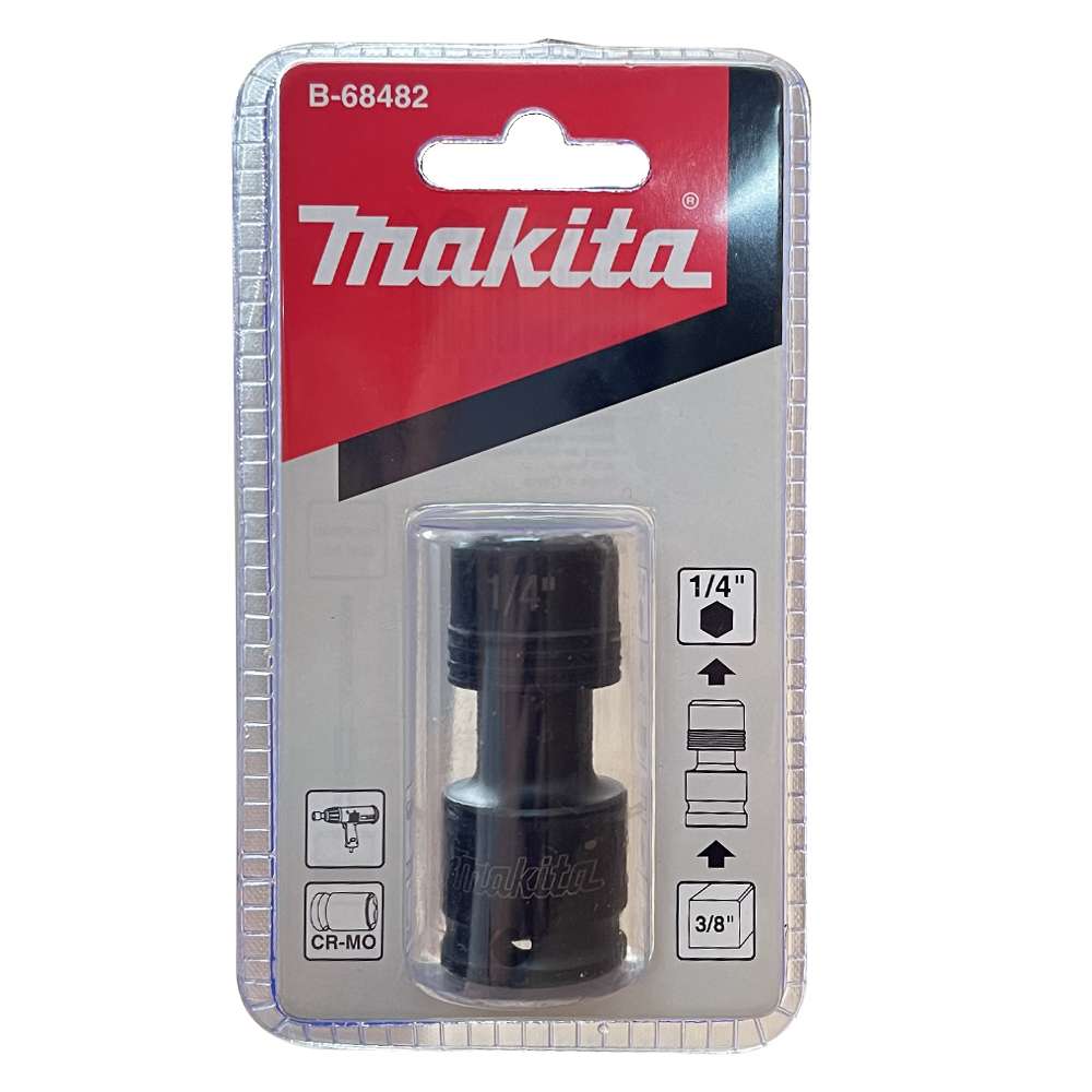 อแดปเตอร์แปลงลูกบล๊อก3/8 เป็นดอกไขควงหกเหลี่ยม1/4 B-68482 MAKITA