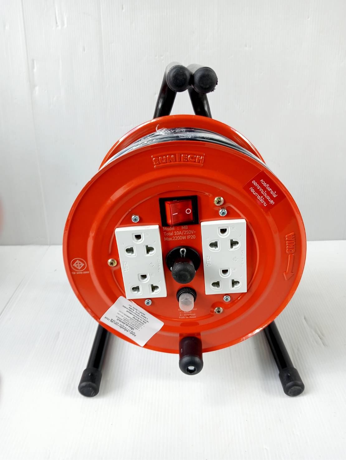 ล้อเก็บสายไฟ20เมตร 1.5sq.mm. SUNTECH MB1520