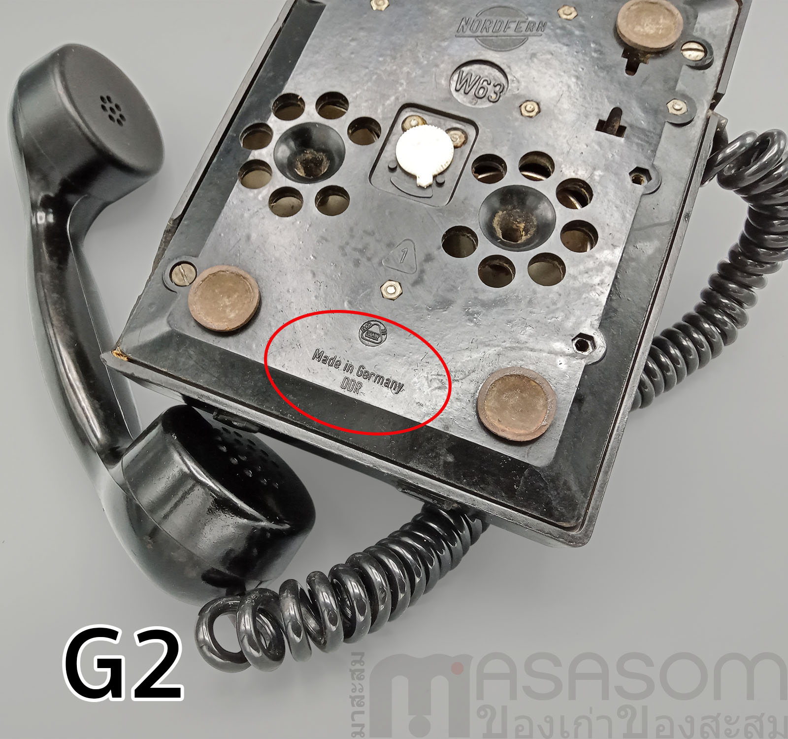 โทรศัพท์แป้นหมุนเยอรมัน Nordfern W63a