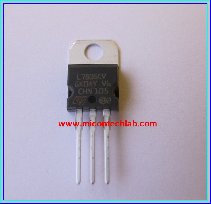 1x ไอซี L7805CV เรกูเลเตอร์ +5 Vdc 1.5 A