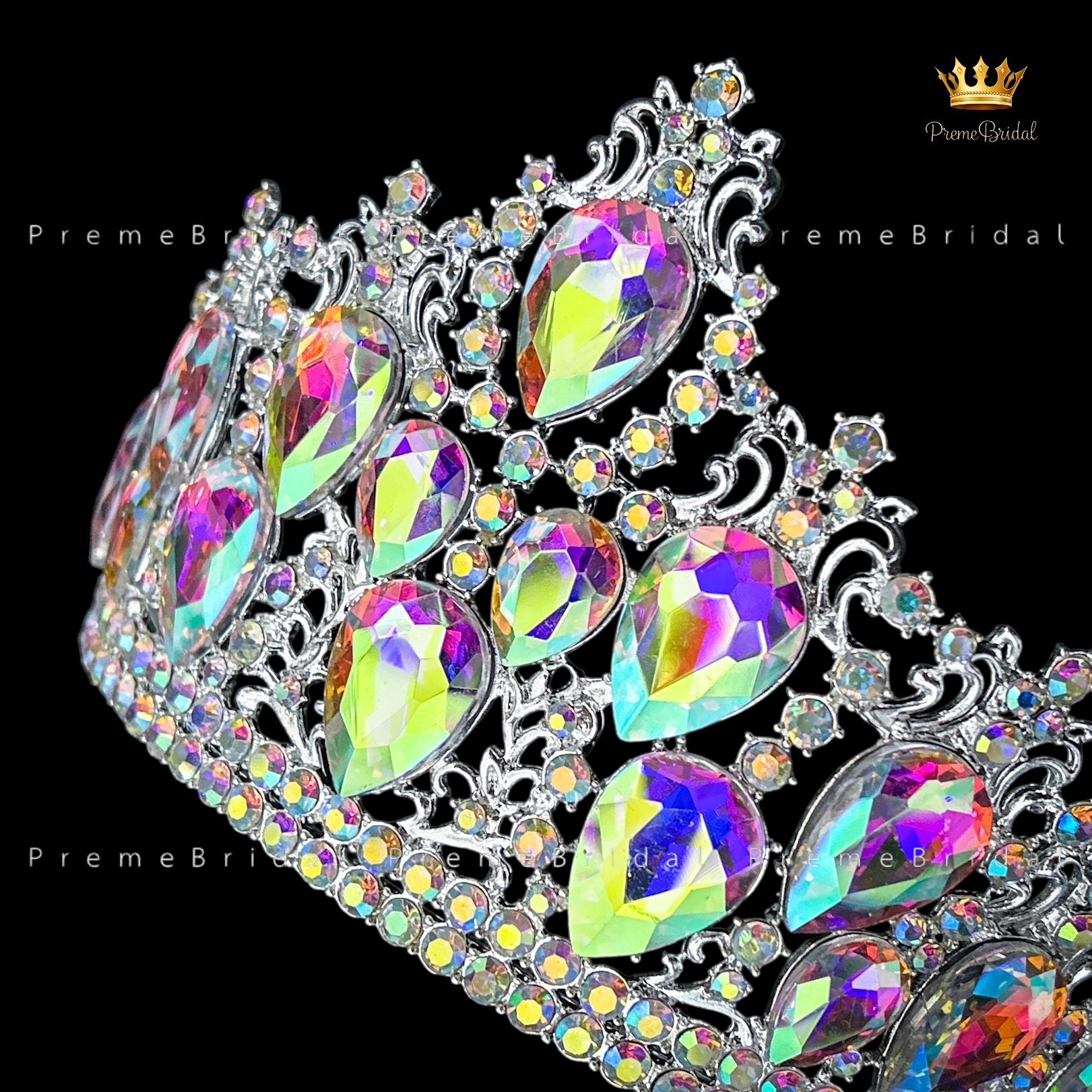 (พร้อมส่ง) เทียร่า 452 มงกุฎครึ่งหัว ไซส์นางงาม ปราณีต QCเพชรทุกเม็ด สินค้าพร้อมส่งจากไทย