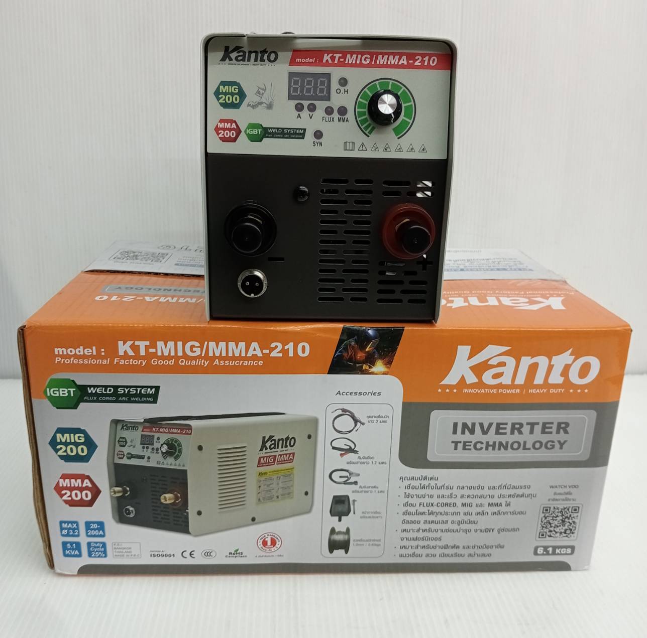 เครื่องเชื่อม2ระบบ KT-MIG/MMA-210 KANTO