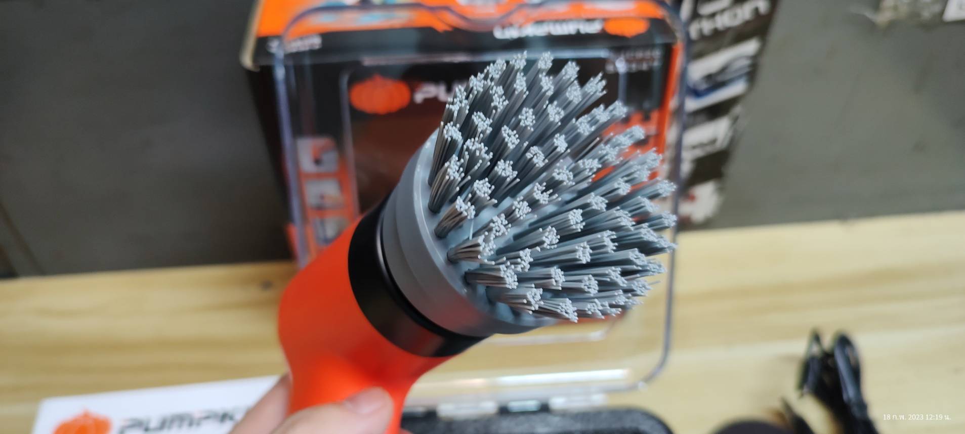 เครื่องขัดอเนกประสงค์ไร้สาย 4V J-4CB20 PUMPKIN #50347