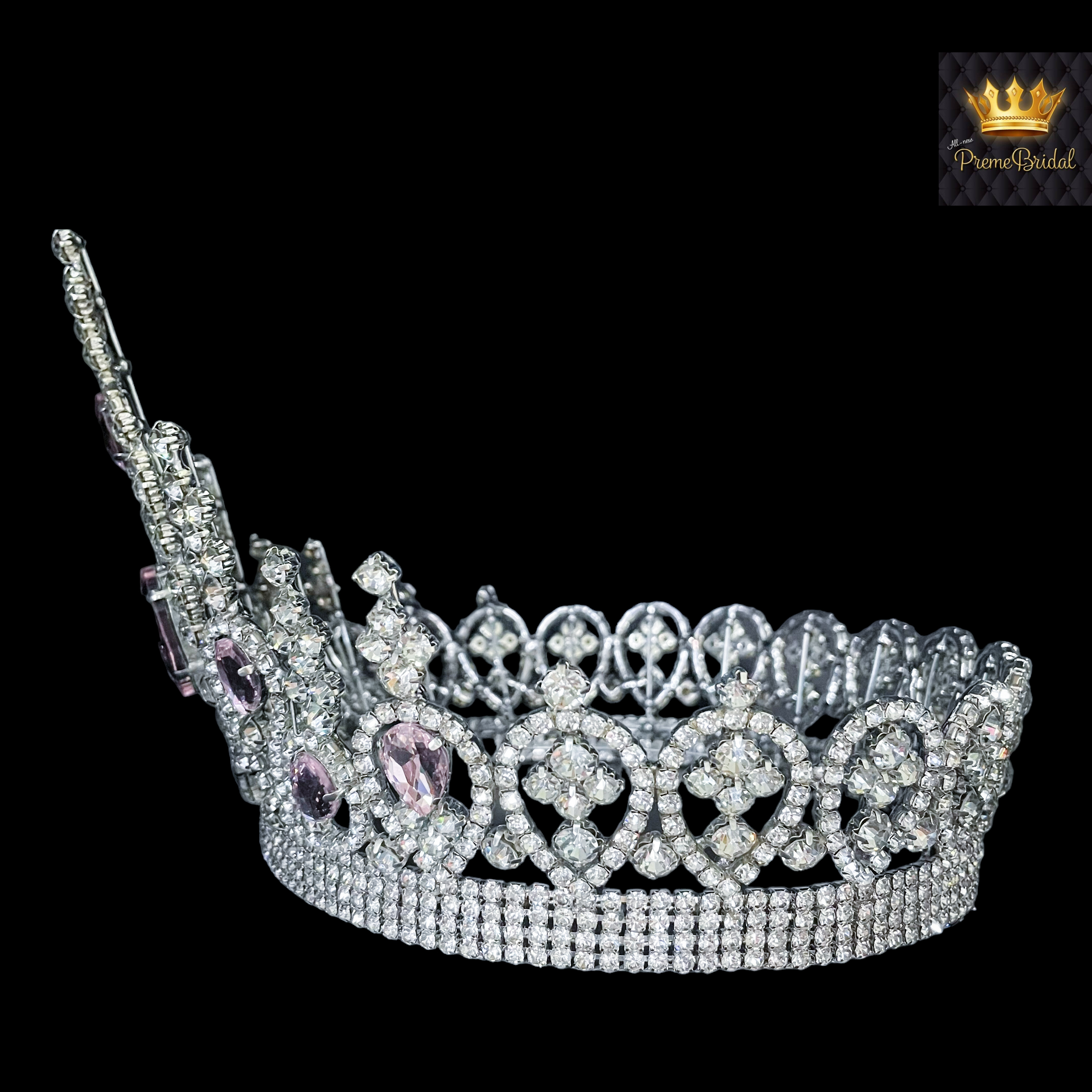 (พร้อมส่งจากไทย) มงกุฏ 108 สีชมพู มงกุฎนางงาม มงกุฎเพชร มงกุฎประกวด สินค้าพร้อมส่ง ไม่ต้องรอนาน งานพรีเมี่ยม