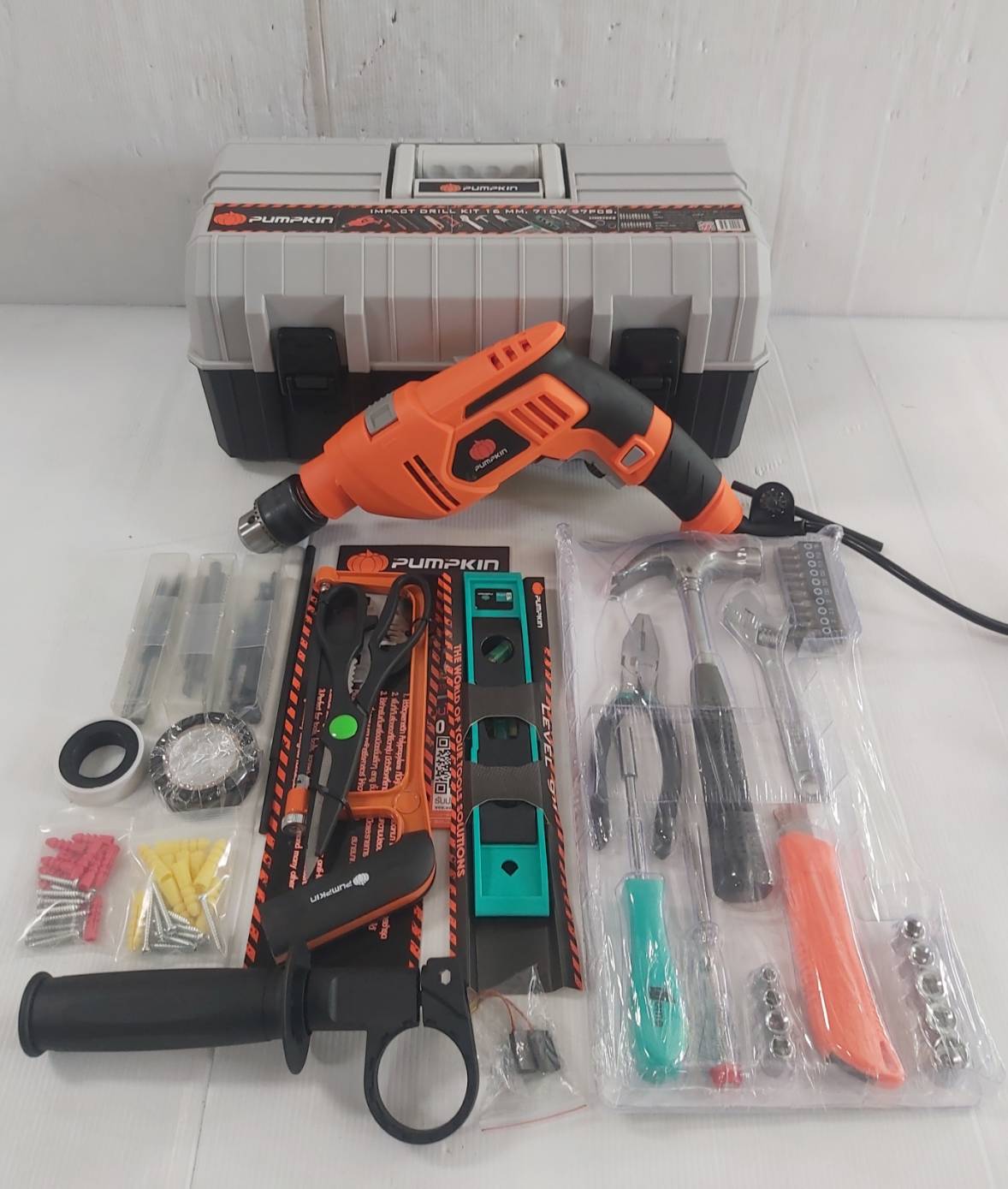 ชุดเครื่องมือสว่าน PUMPKIN 97ชิ้น รุ่น PM50236 710 วัตต์ (50236)