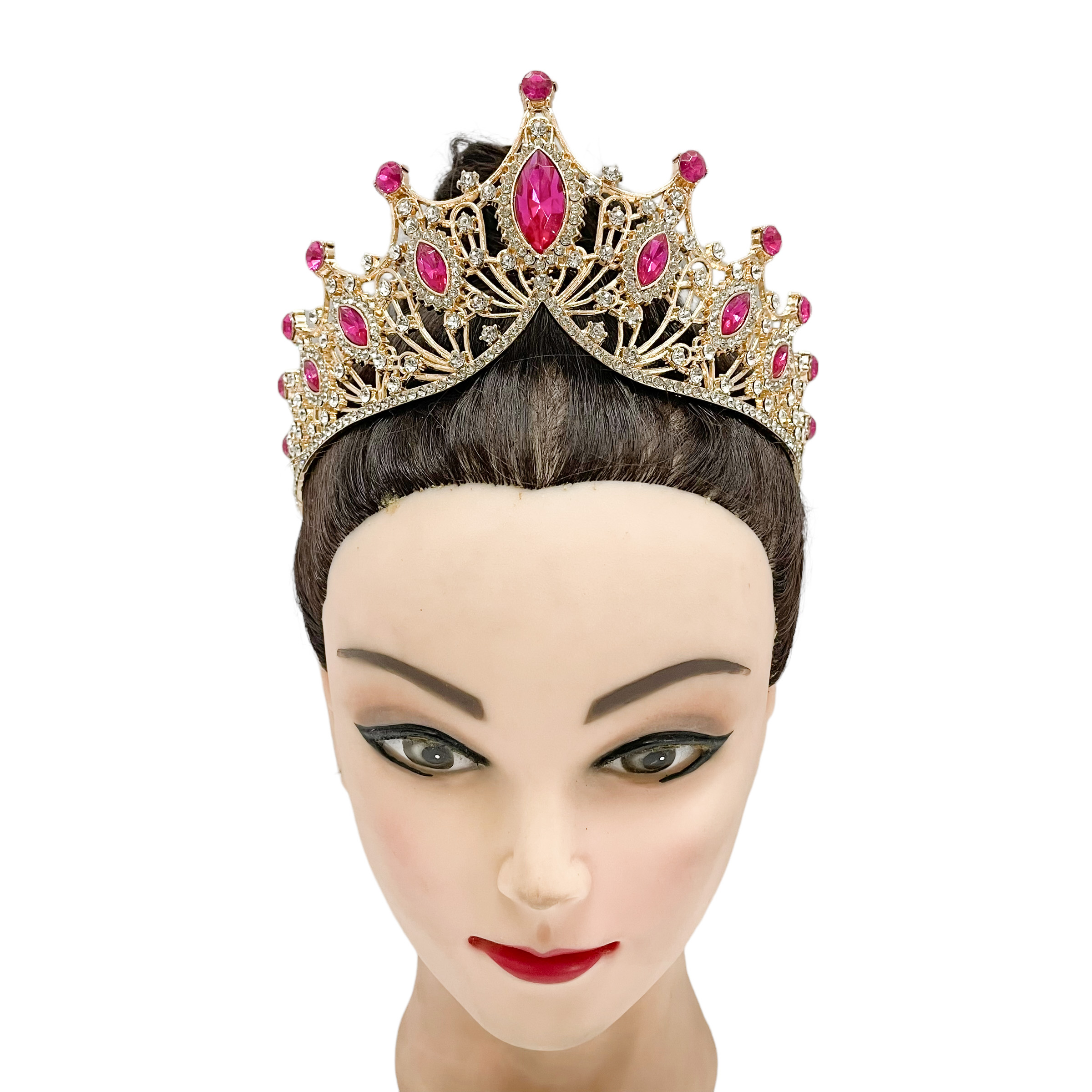 (พร้อมส่ง) เทียร่า 303 สีทอง-ชมพูบานเย็น มงกุฎนางงาม งานสวย ปราณีต QCเพชรทุกเม็ด สินค้าพร้อมส่งจากไทย