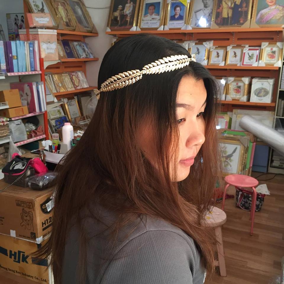 (พร้อมส่ง) มงกุฏ 042 มงกุฏใบมะกอก