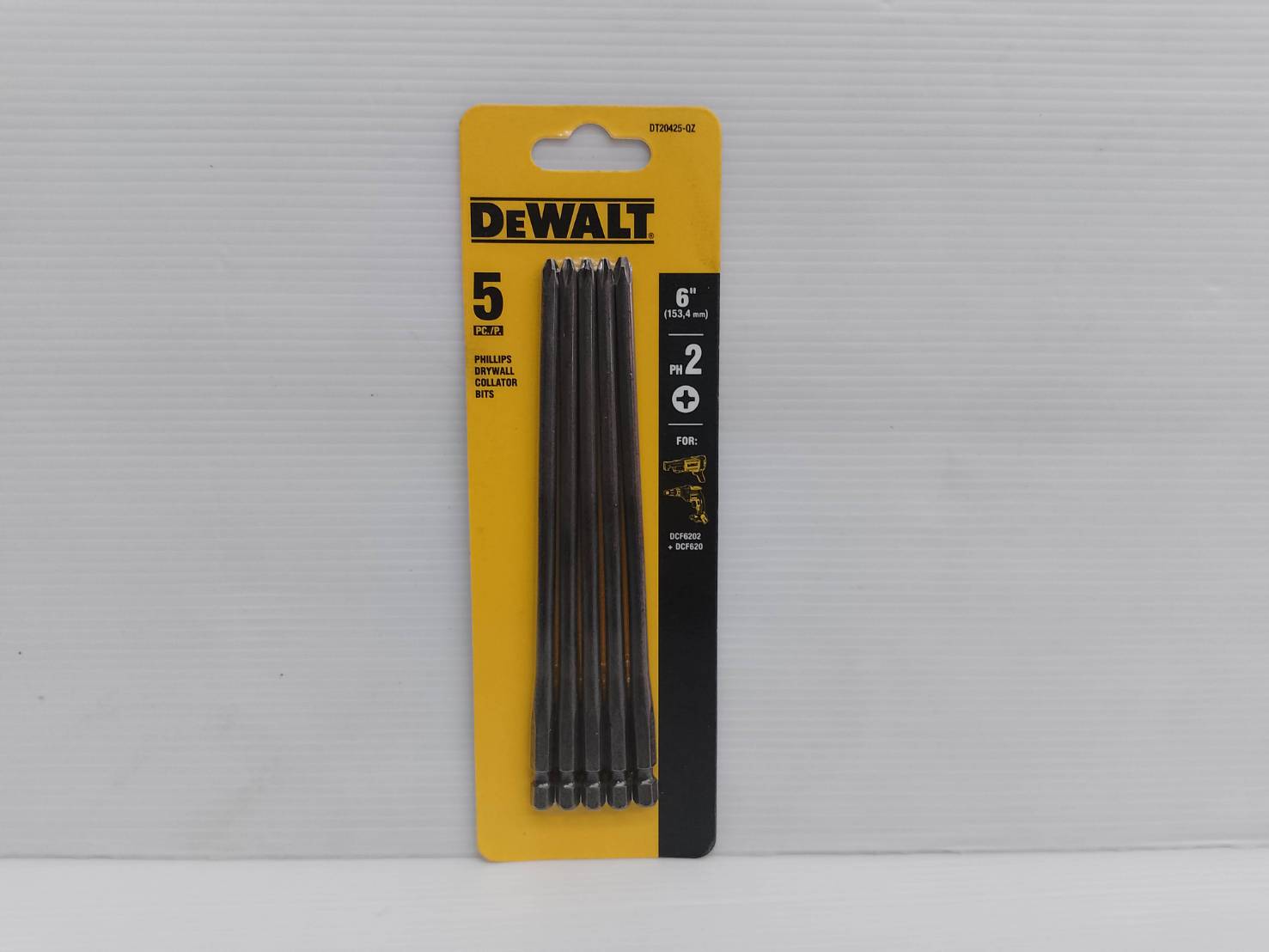 ดอกไขควงPH2 6" (5ดอก/แพค) DT20425-QZ DEWALT
